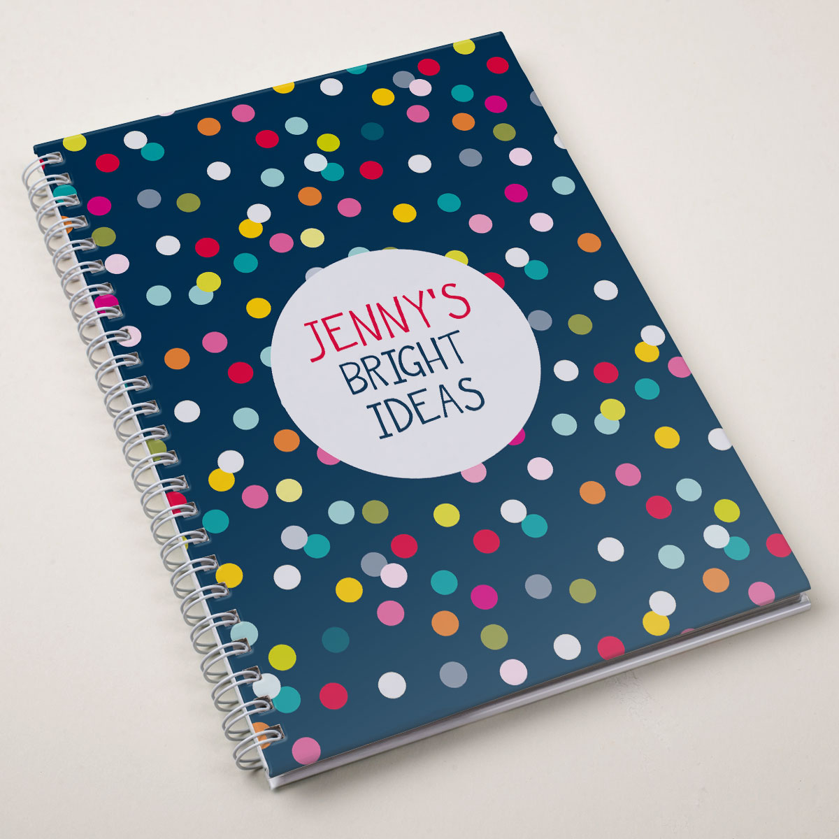 Personalised Notebook - Bright Idea Spots