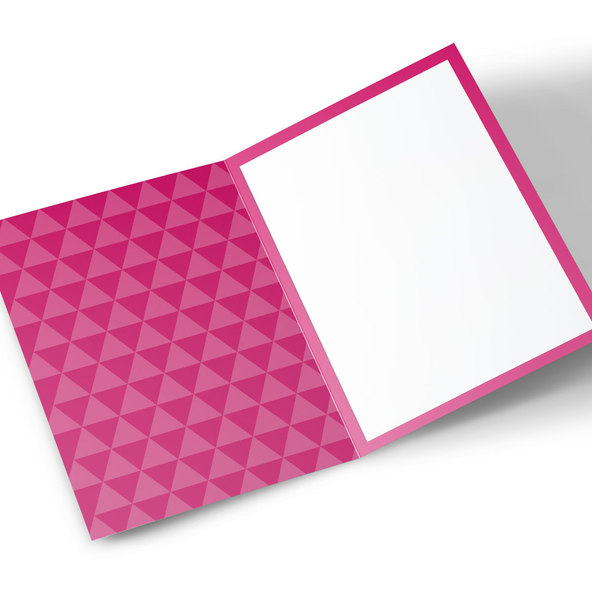 Photo Birthday Card - Pink Triangles