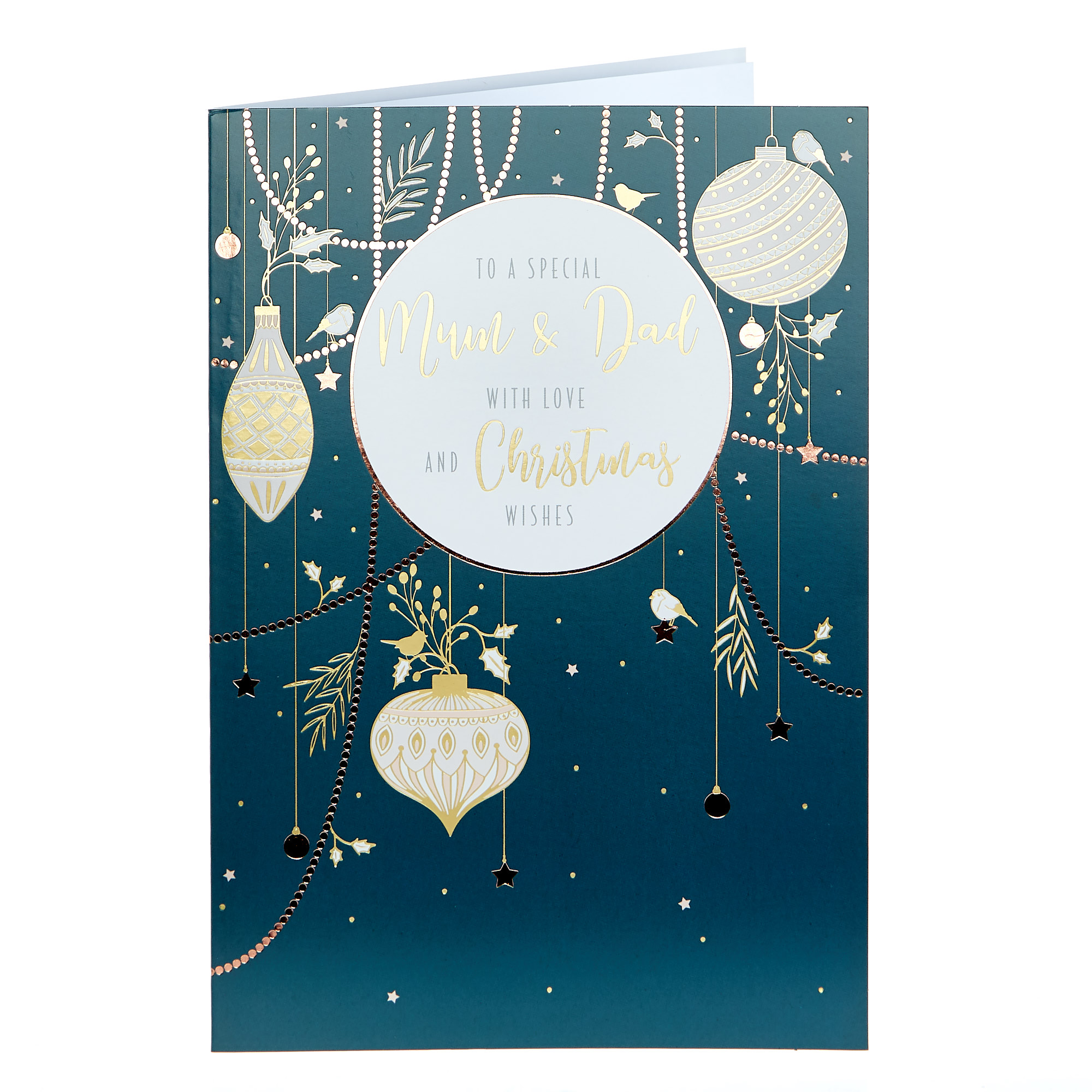 Christmas Card - To A Special Mum & Dad With Love