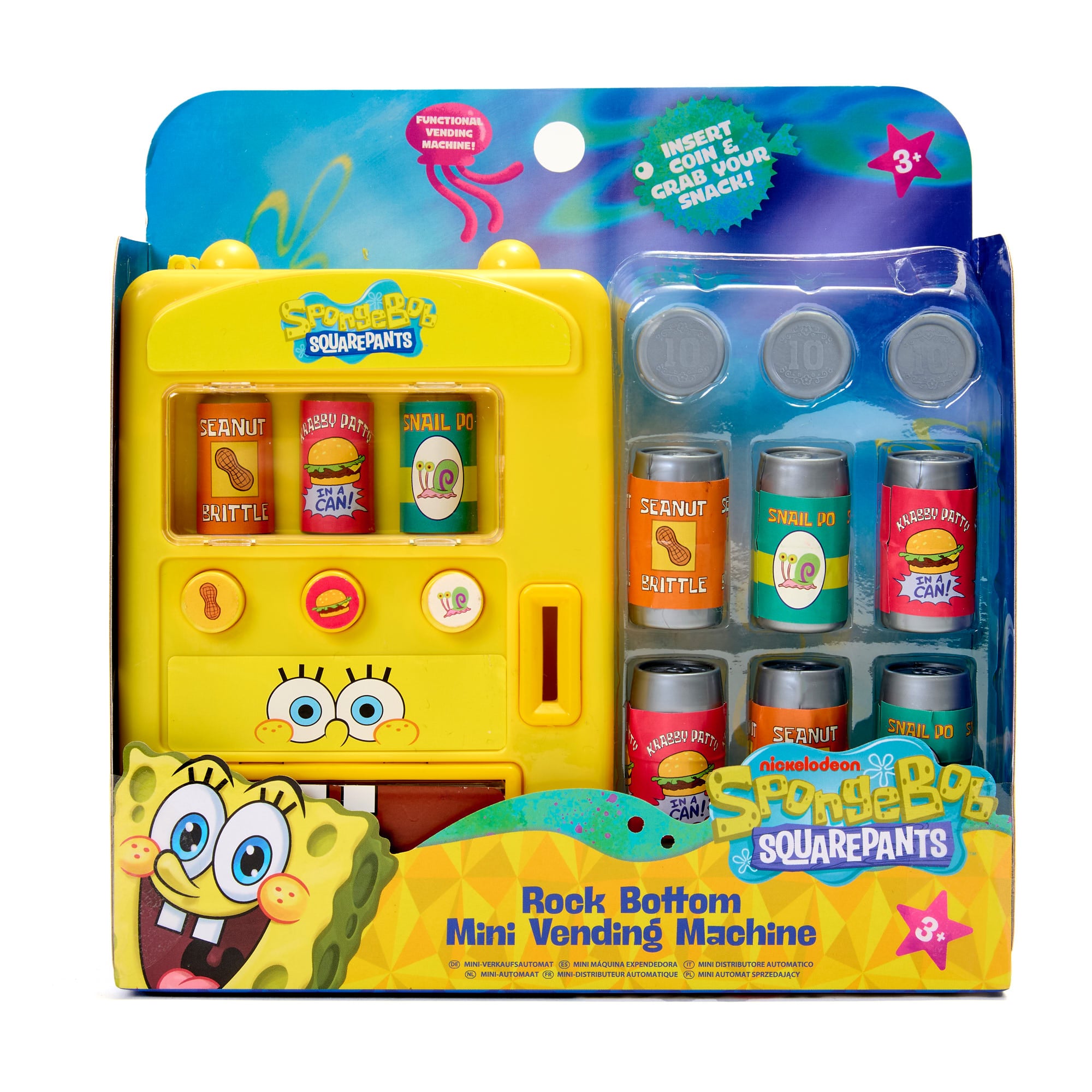 SpongeBob SquarePants Rock Bottom Mini Vending Machine (Lucky Dip)