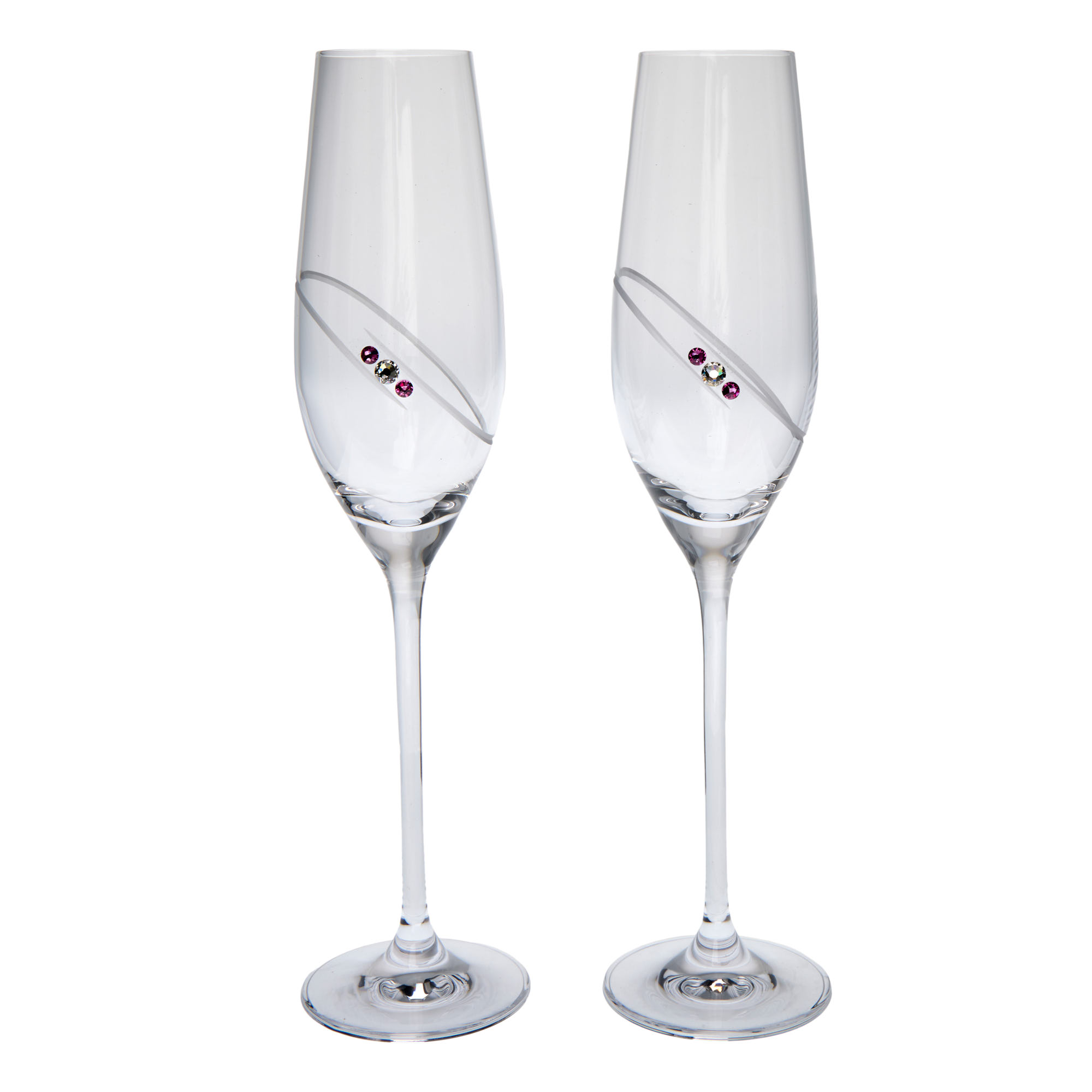 Ring Champagne Flutes - Set of 2