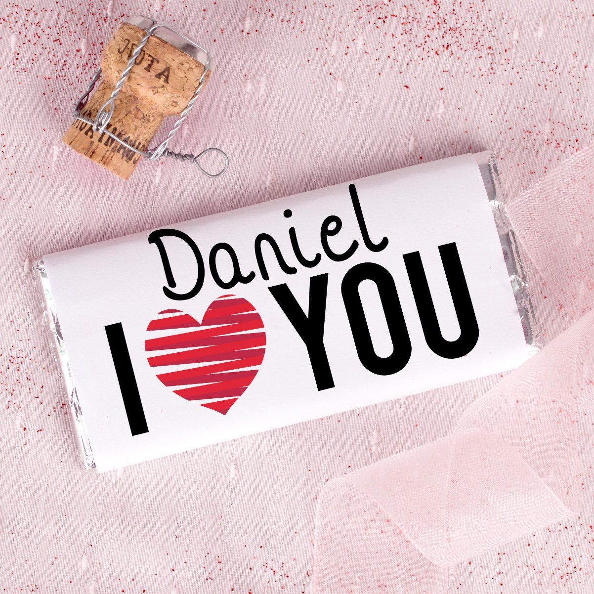 Personalised Chocolate Bar - I Heart You