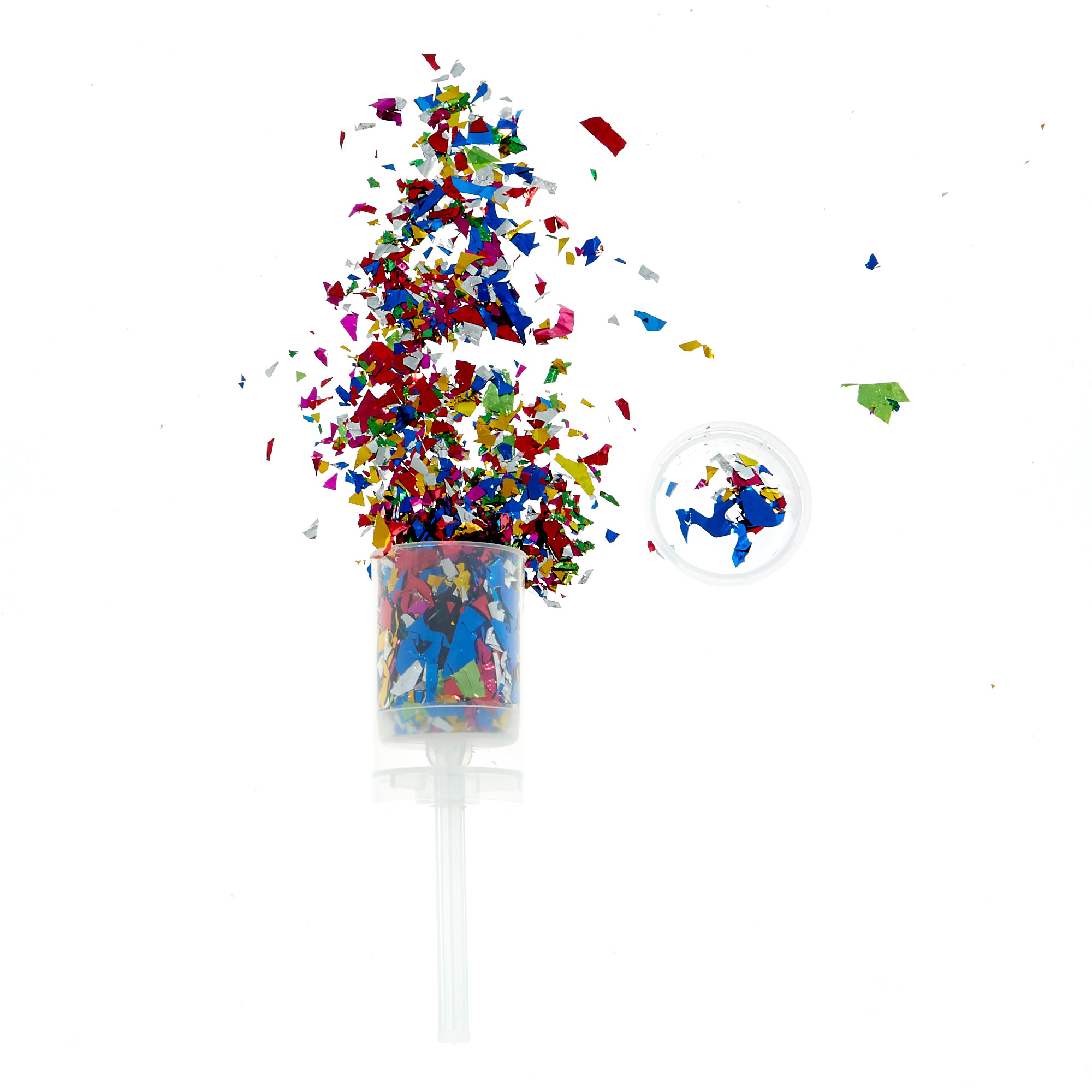 Foil Confetti Push Popper - Multicolored
