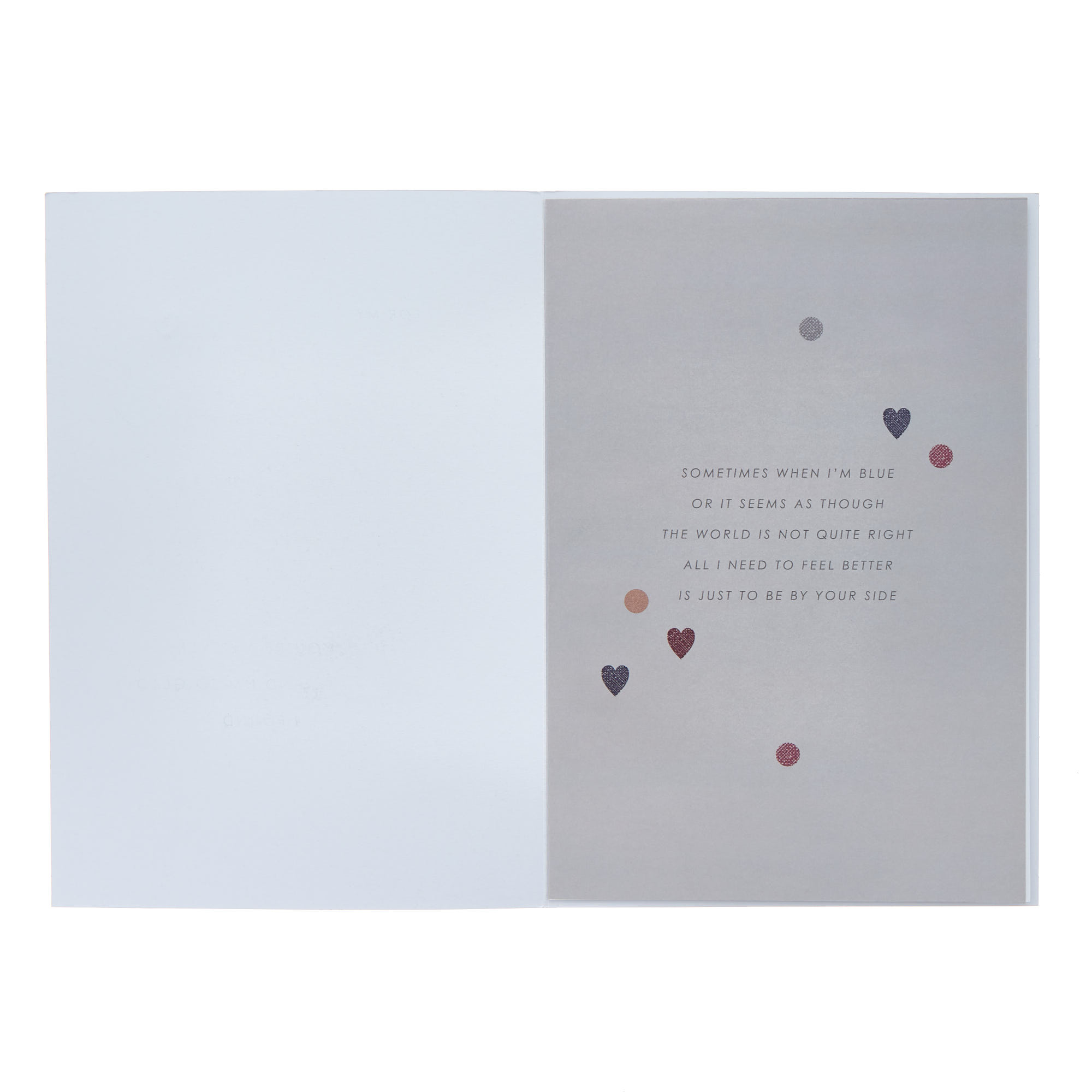 Boyfriend Black & Bronze Hearts Valentine's Day Card