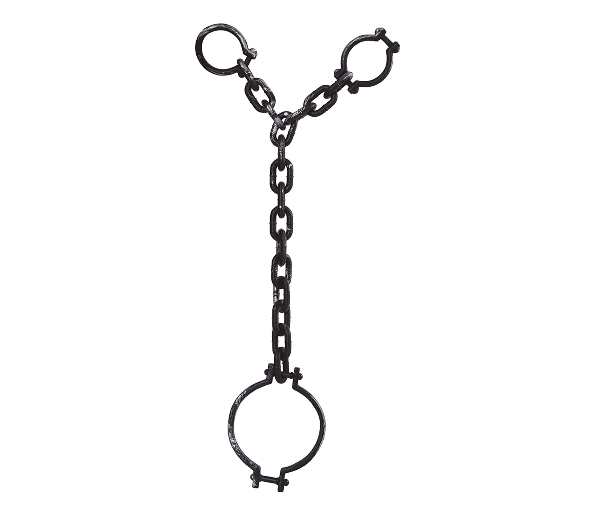 Fancy Dress Neck & Hand Shackles Prop