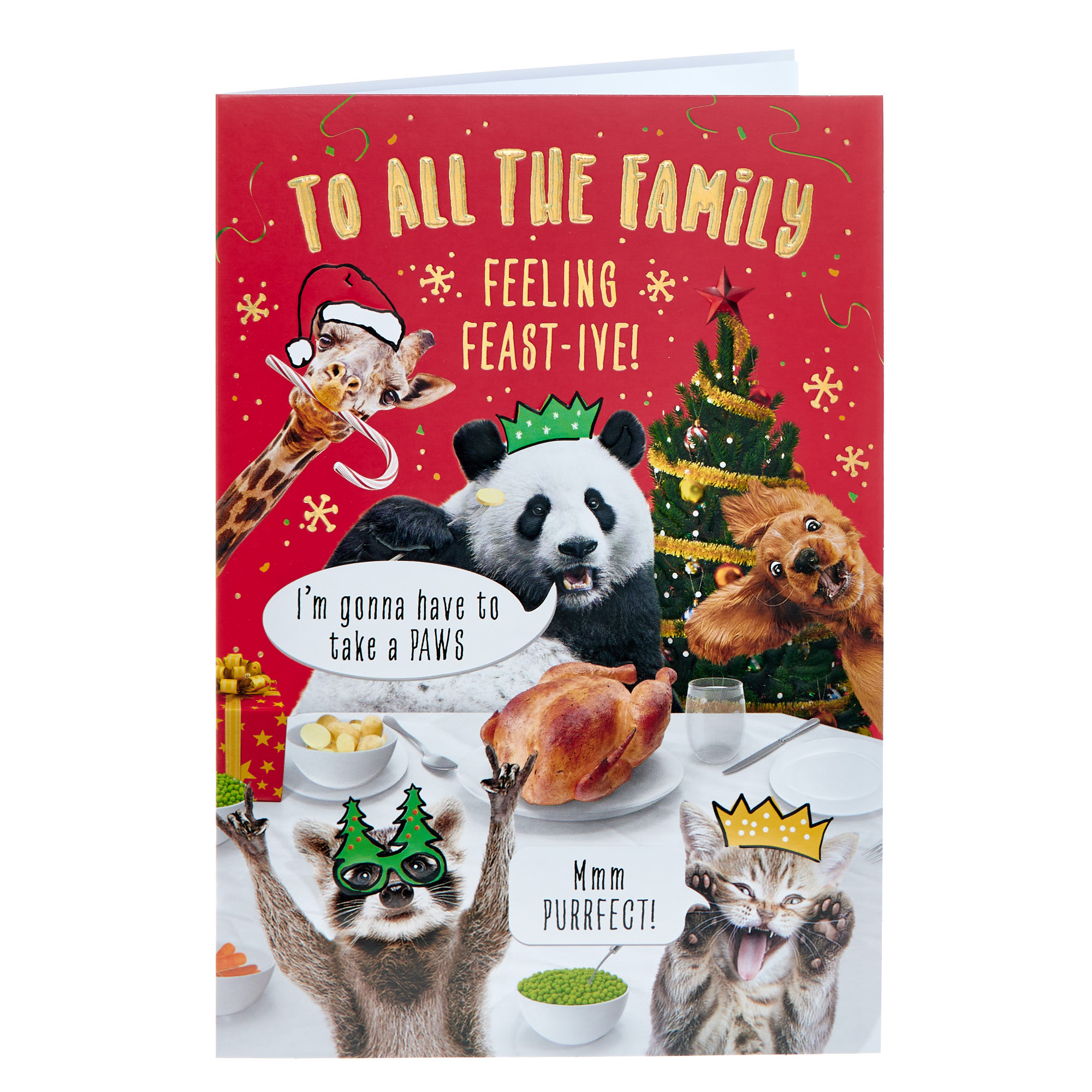 To All The Family Feeling Feast-ive Christmas Card