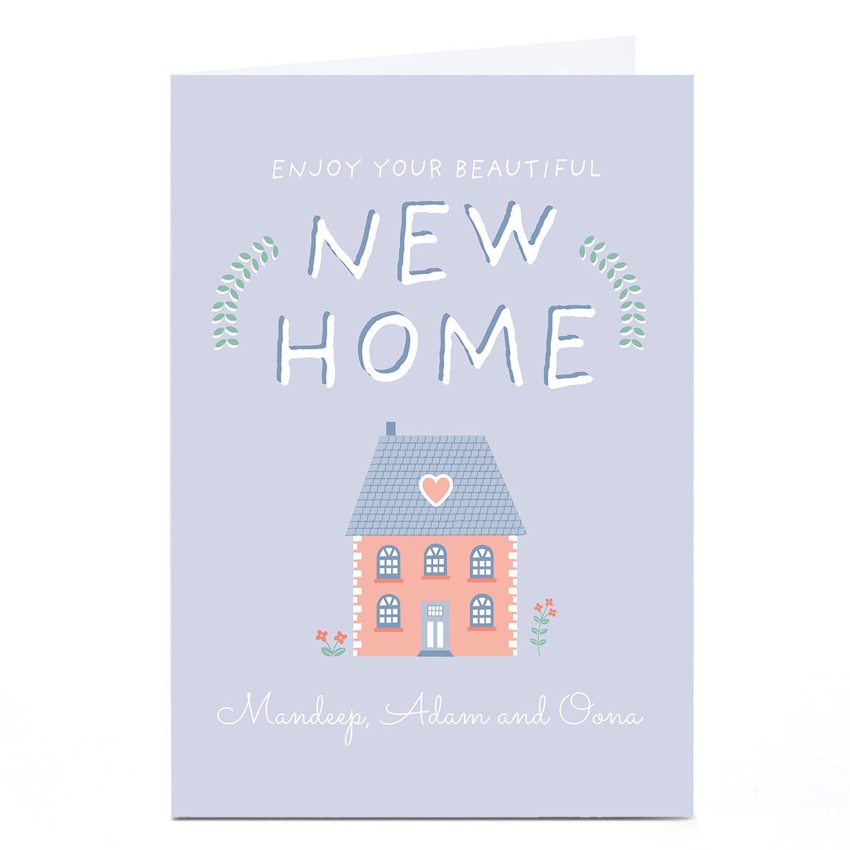 Personalised Juniper & Rose Studio New Home Card - Enjoy
