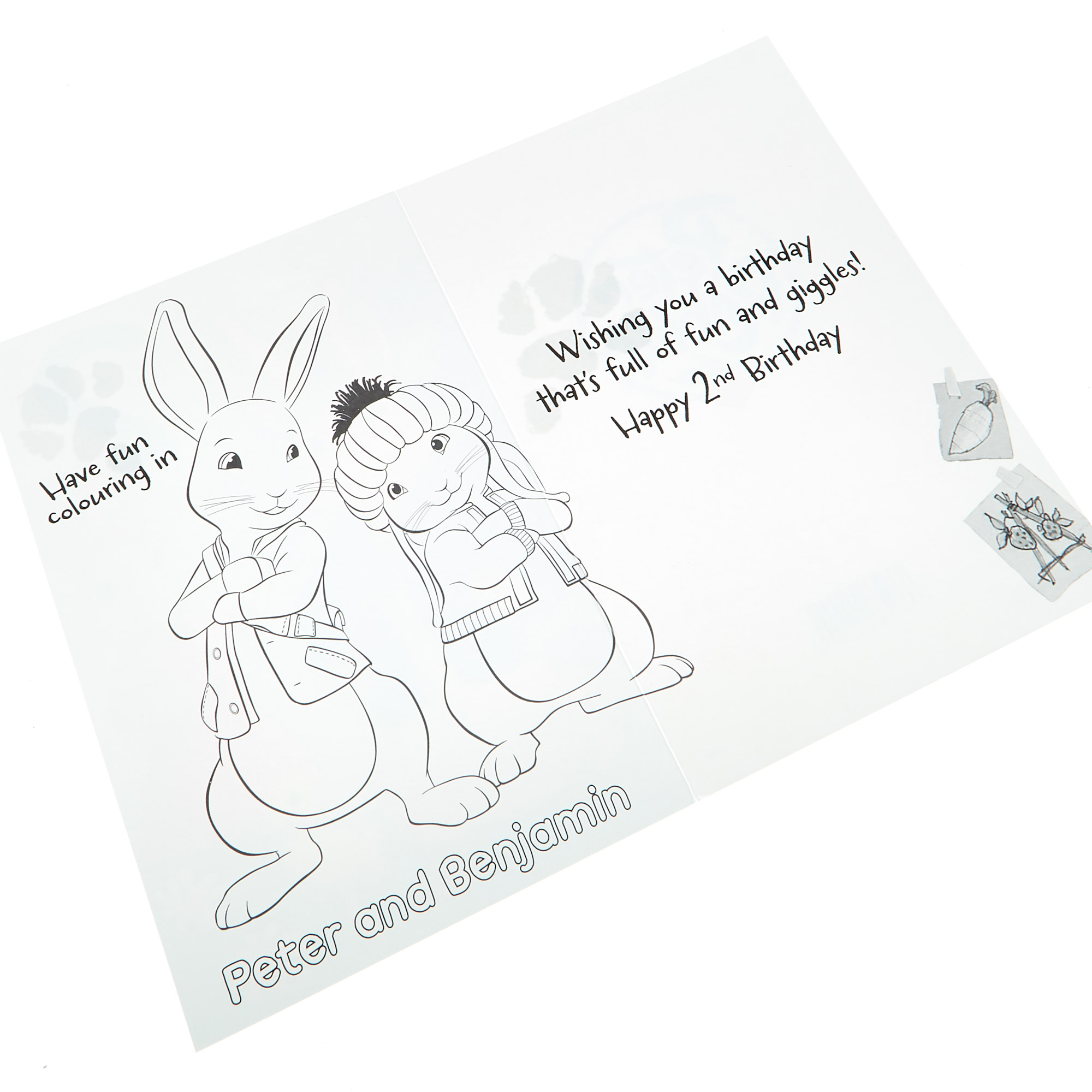 Peter Rabbit 2nd Birthday Card