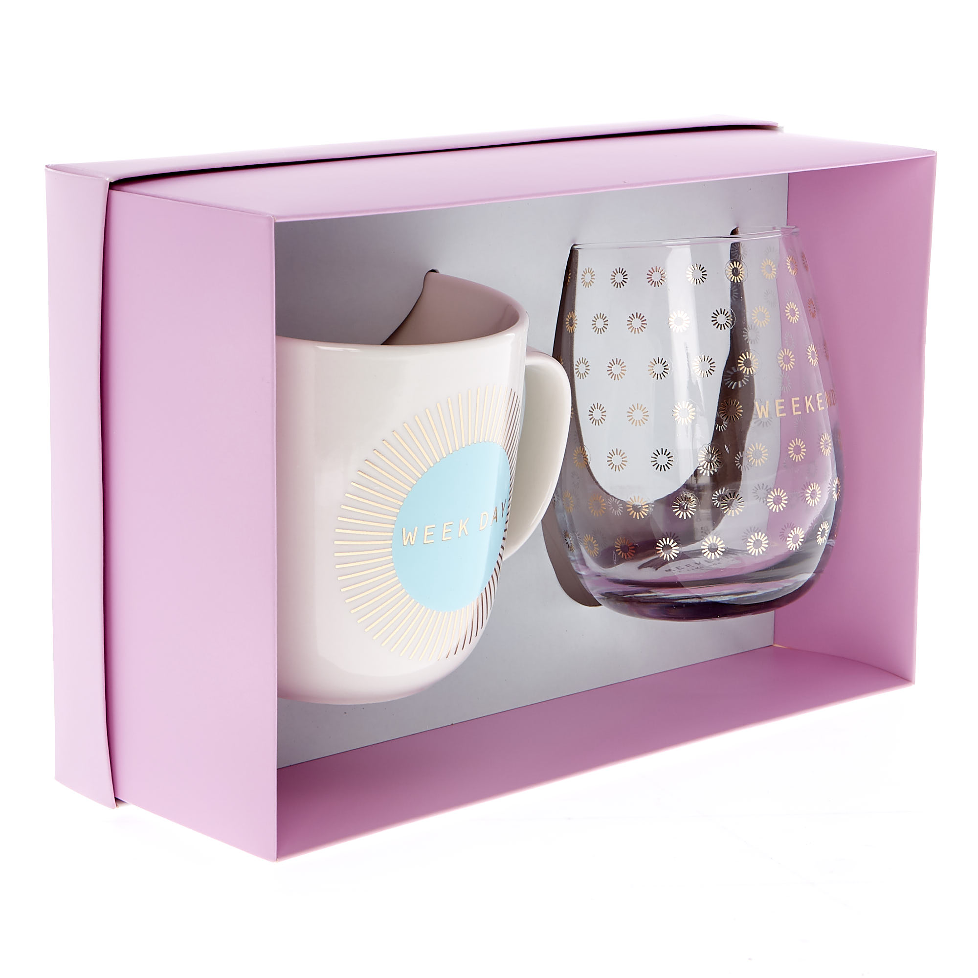 Waiting For The Weekend Glass & Mug Gift Set