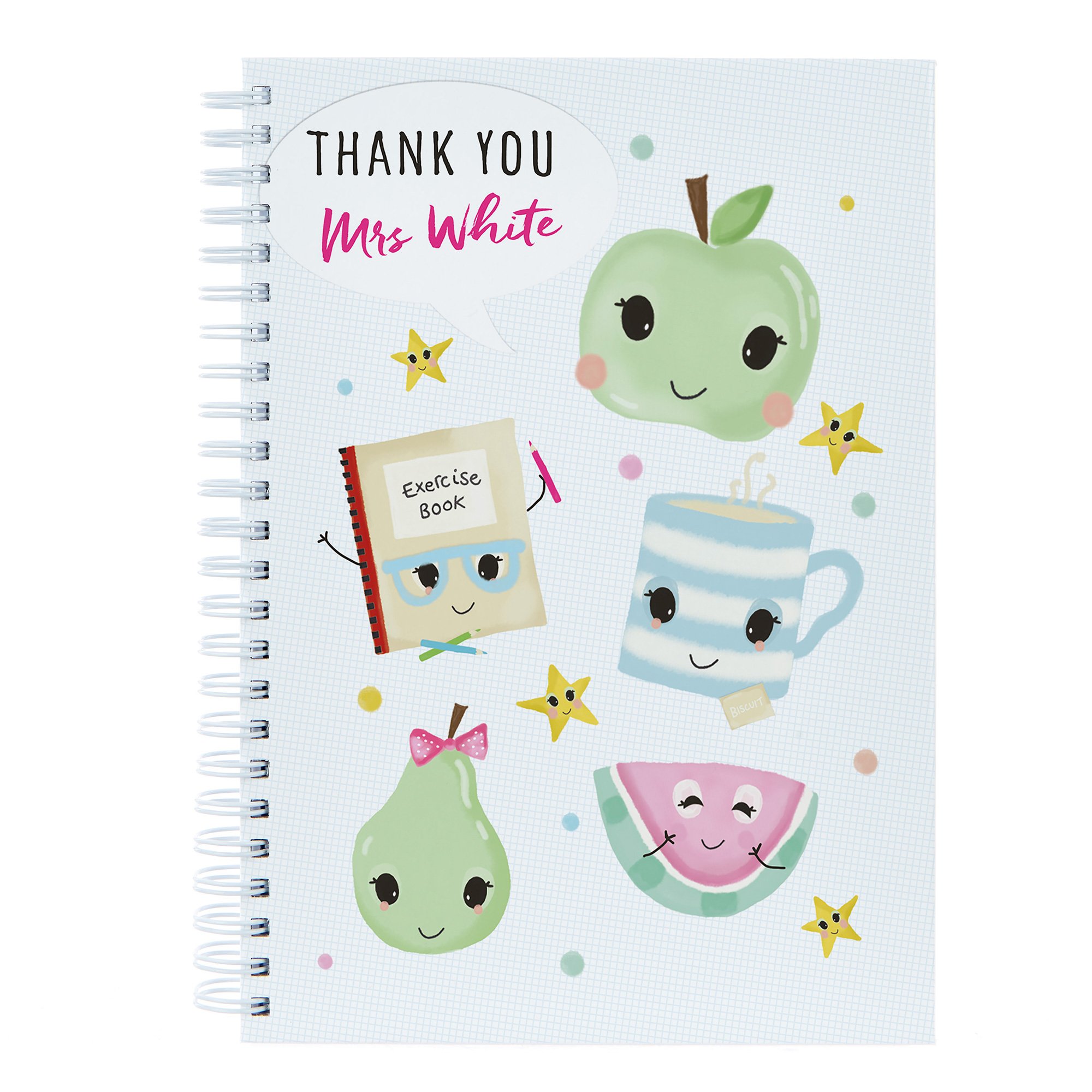 Personalised Thank You Teacher Notebook - Fruit And Tea