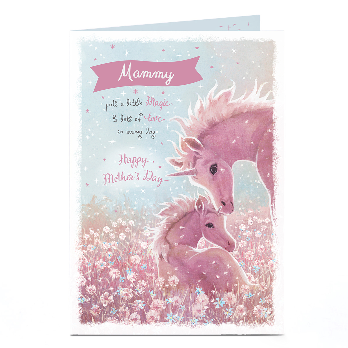 Personalised Mother's Day Card - A Little Magic, Mammy