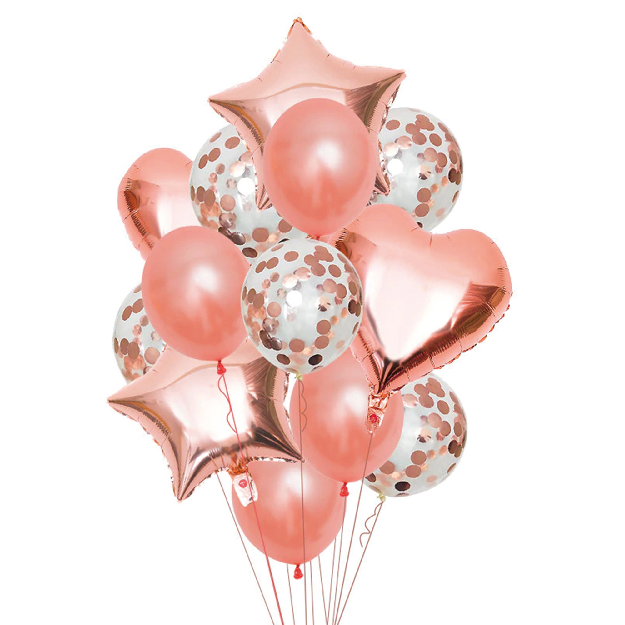 Rose Gold Hearts & Stars Balloon Display Kit