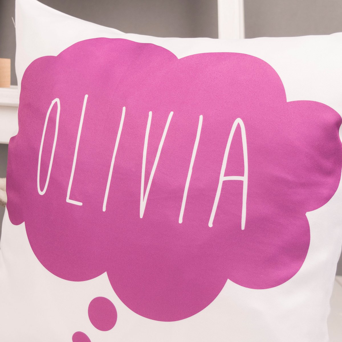 Personalised Cushion - Purple Cloud