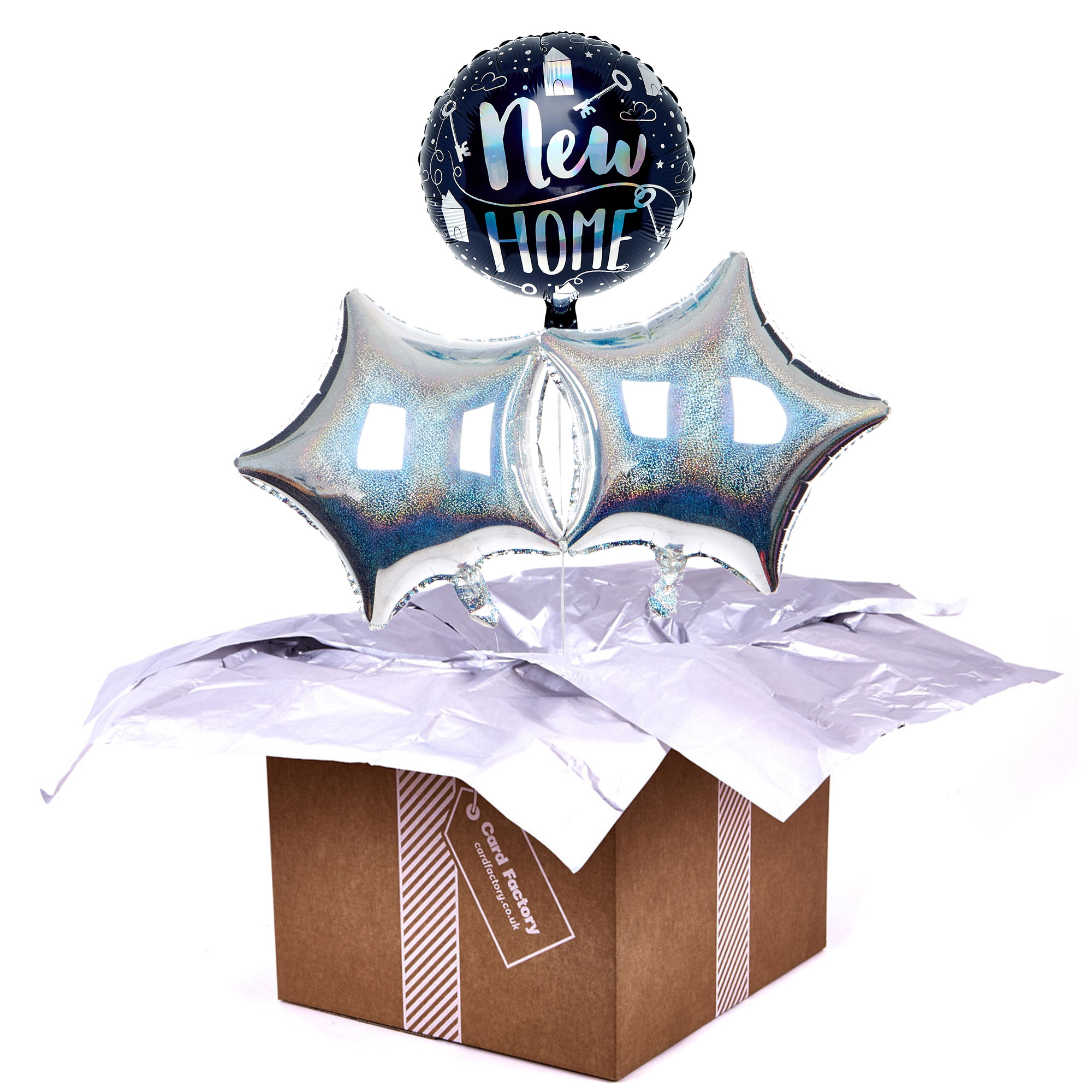 New Home Balloon Bouquet - DELIVERED INFLATED!