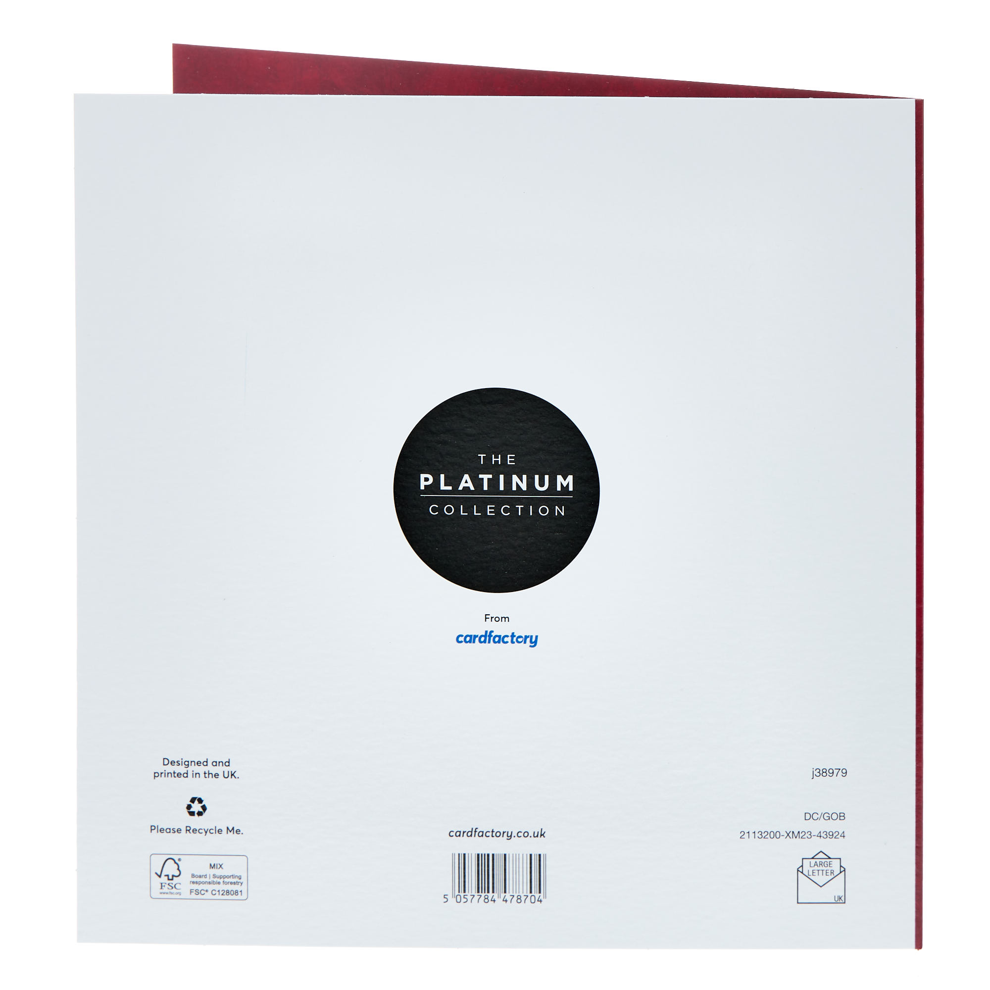 Platinum Mum From Daughter Red Christmas Card