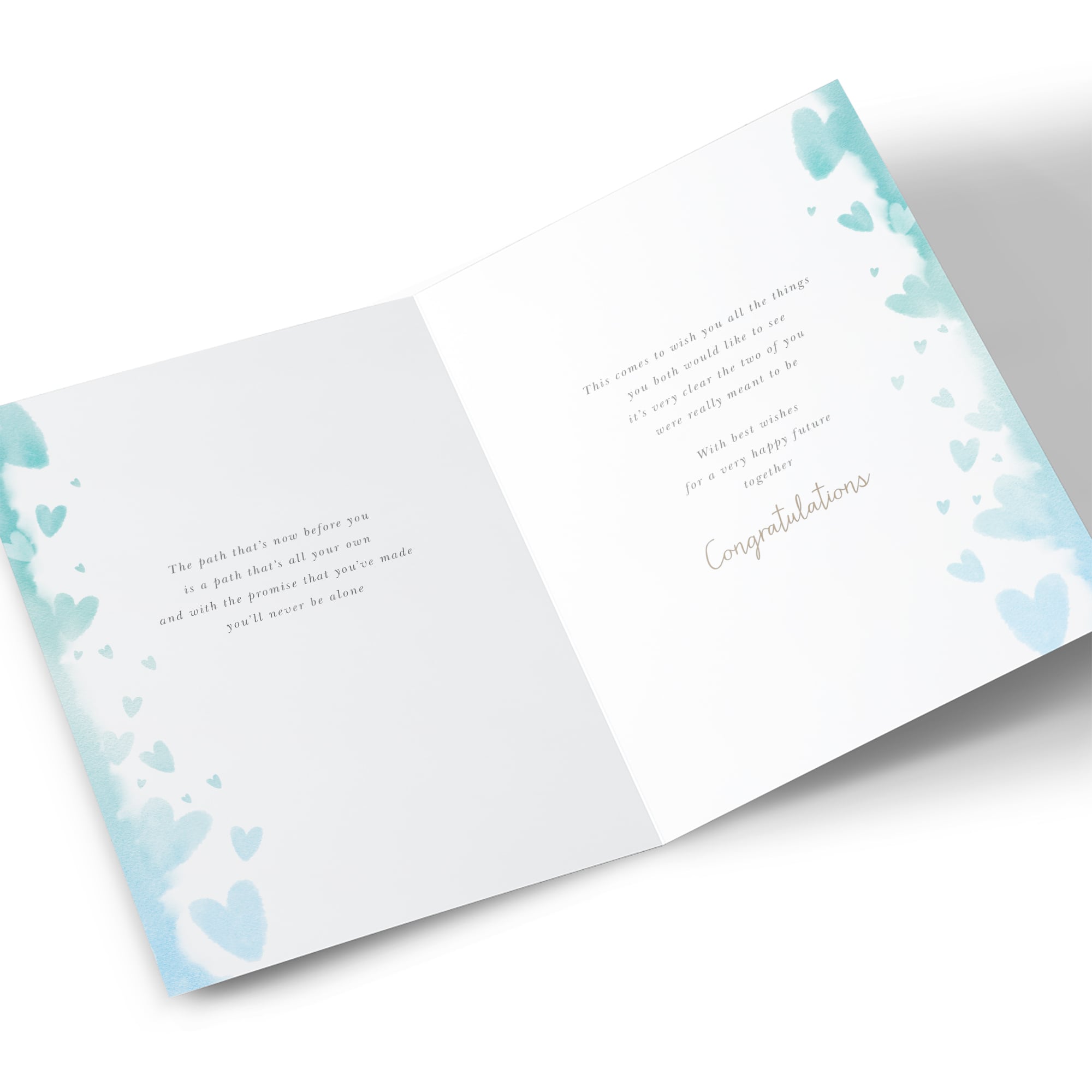 Engagement Card - Romantic Rainy Bridge