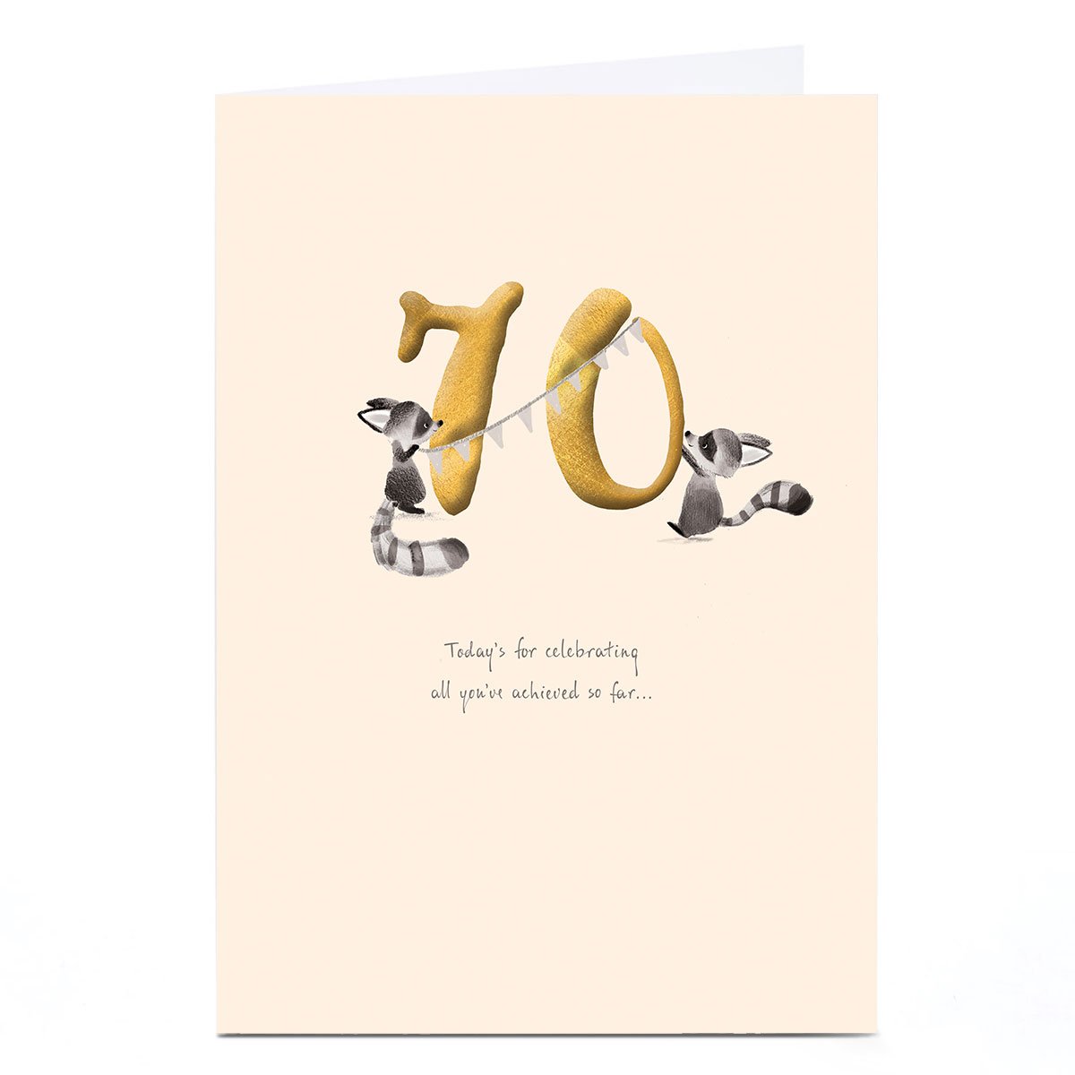 70th Birthday Card - Celebrating All You've Achieved So Far