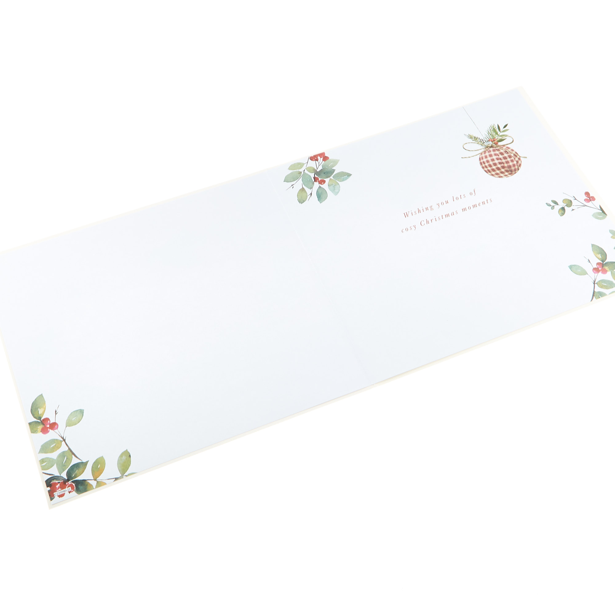 12 Deluxe Charity Boxed Christmas Cards - Joy & Wishes (2 Designs)