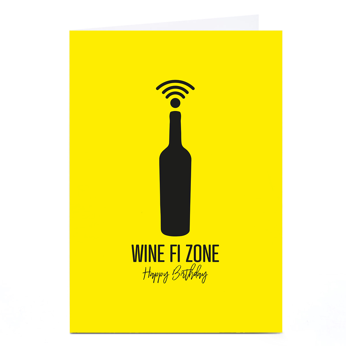 Personalised Punk Birthday Card - Wine Fi Zone