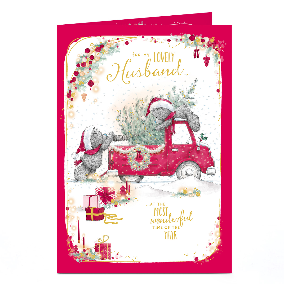 Tatty Teddy Christmas Card - Husband