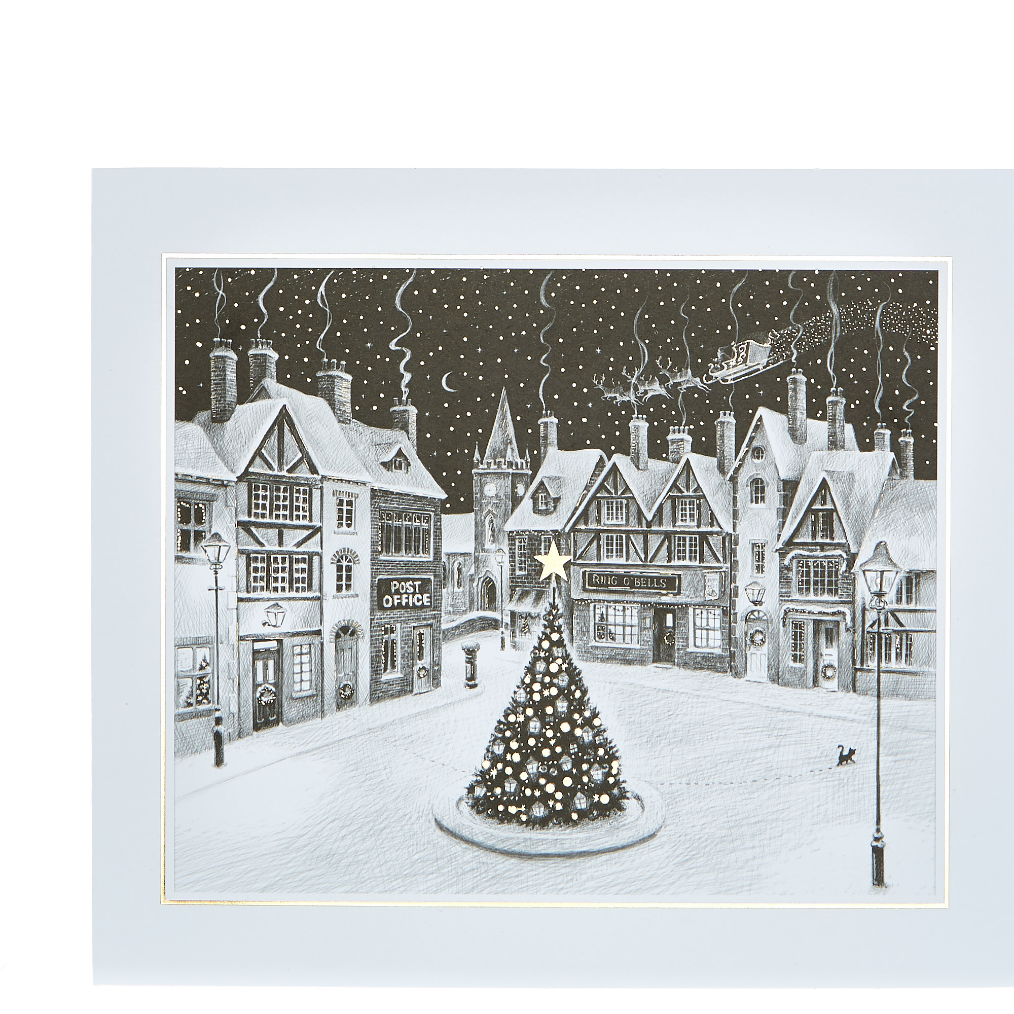 Box of 12 Deluxe Landscape Village Charity Christmas Cards - 2 Designs