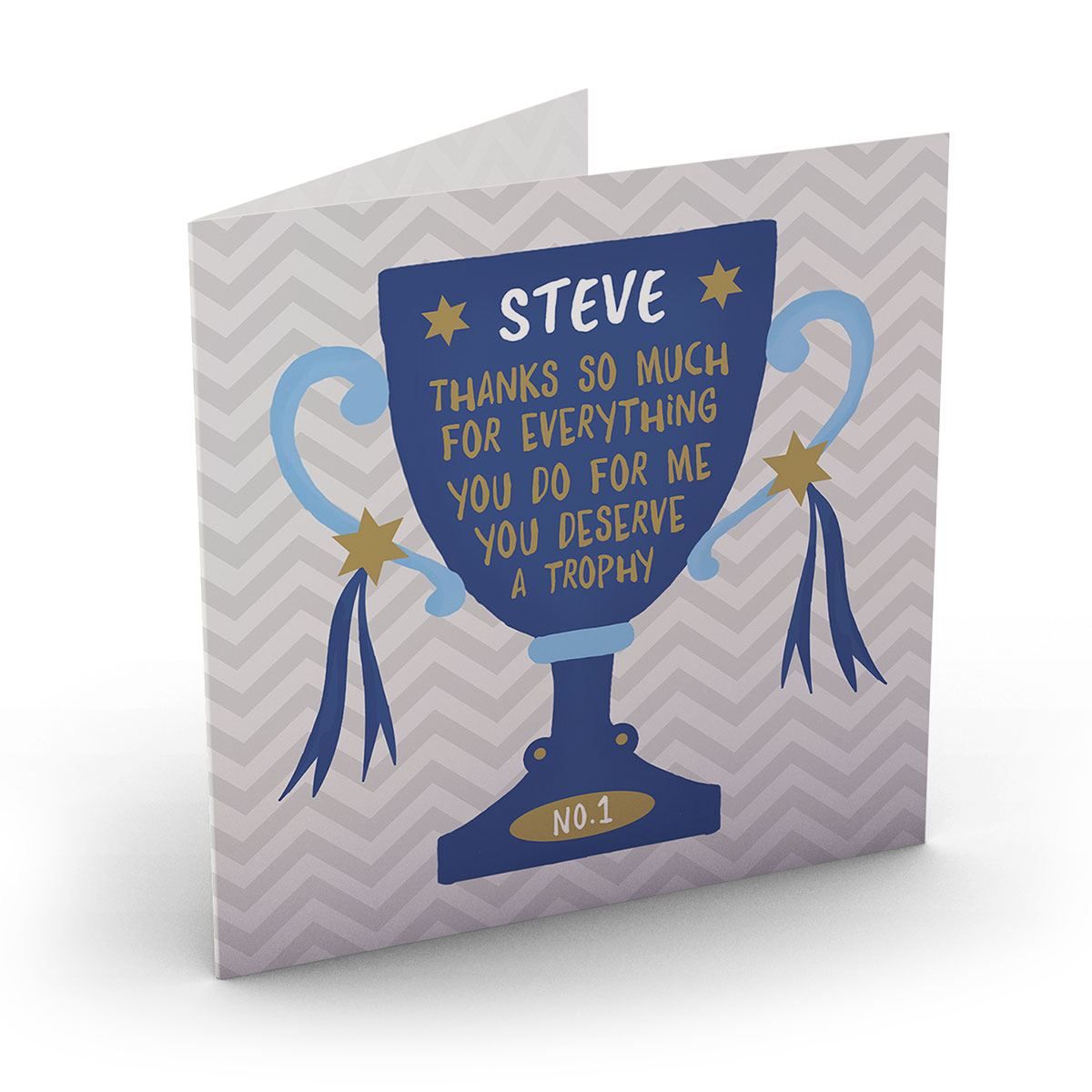 Personalised Card - Deserve A Trophy