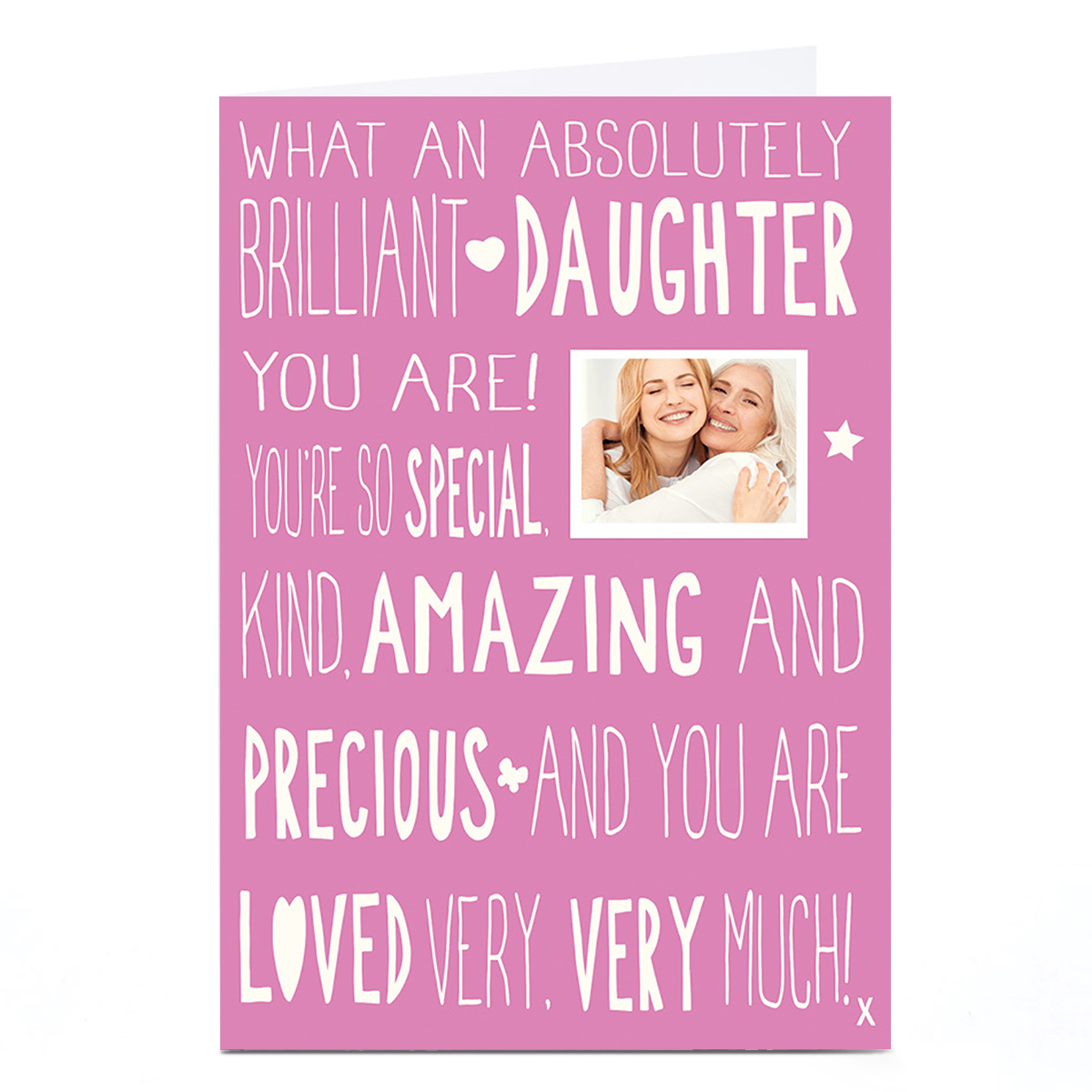 Photo Birthday Card - Brilliant Daughter