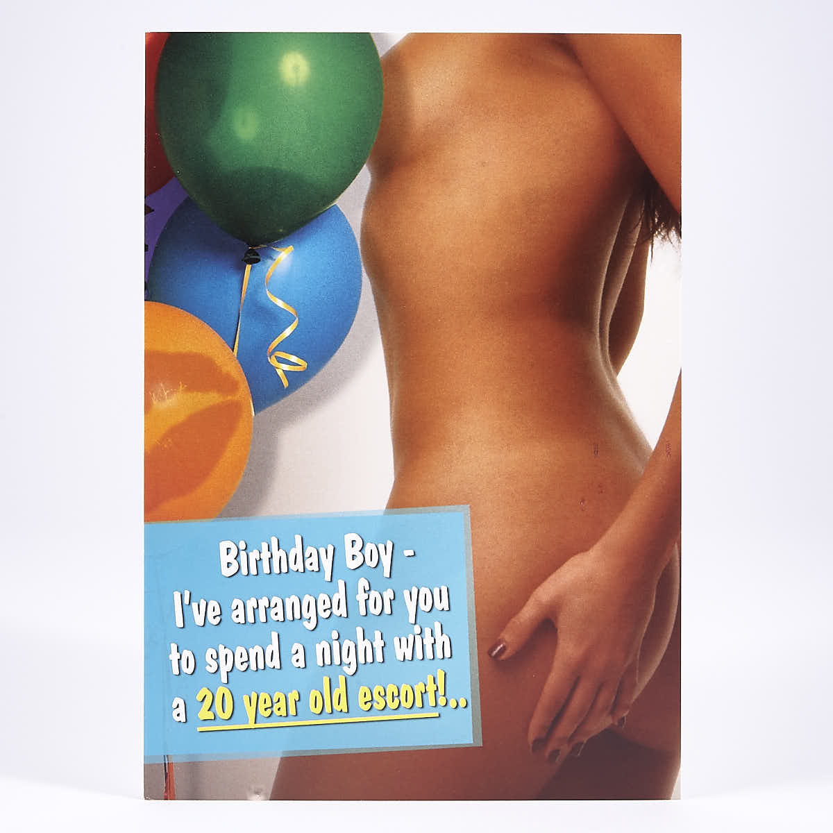 Humour Birthday Card - Escort