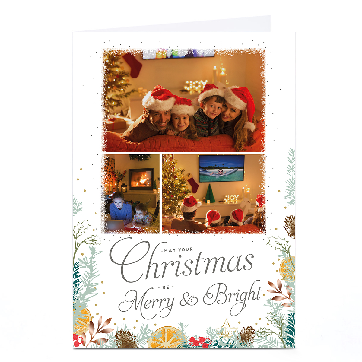 Photo Christmas Card - Merry & Bright