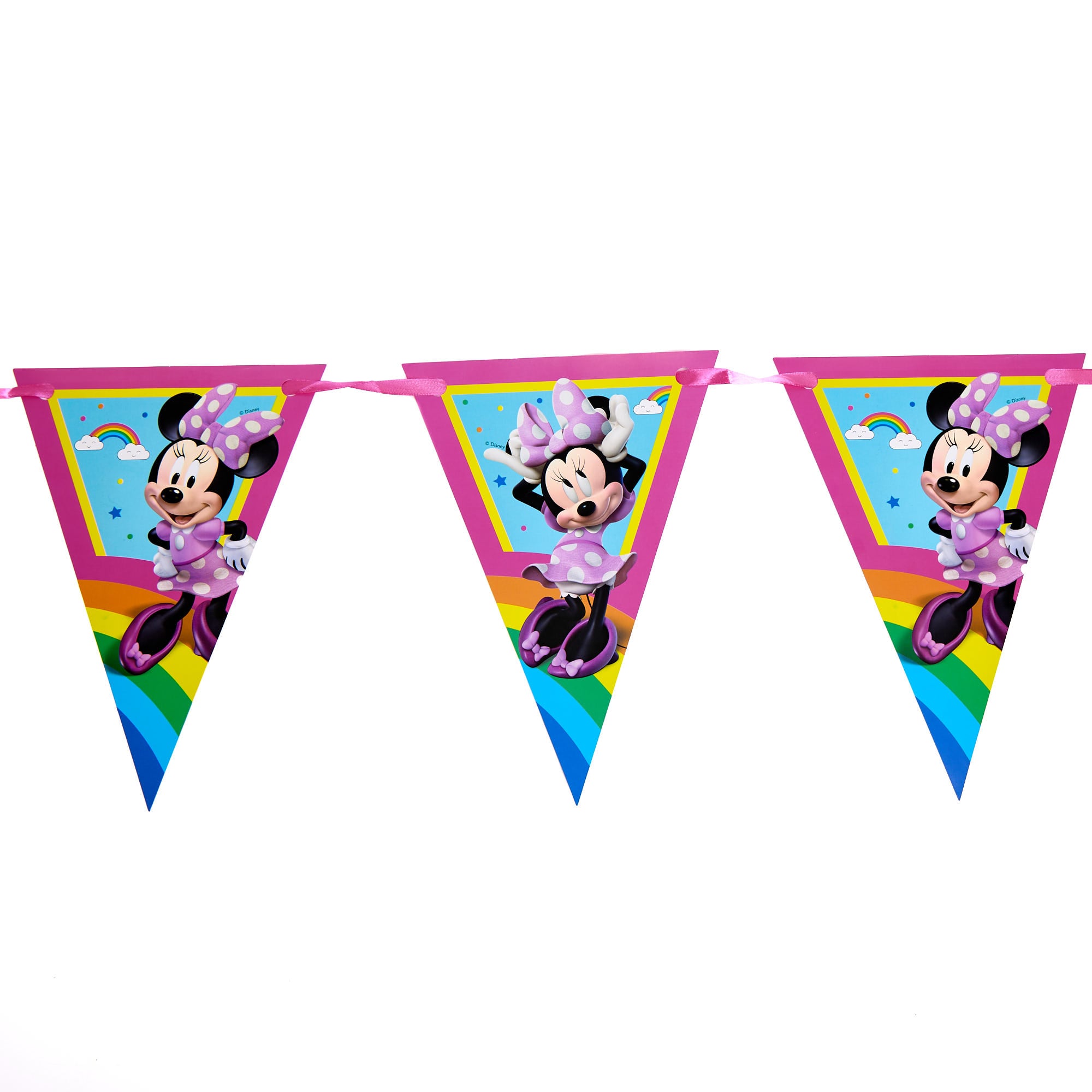 Minnie Junior Party Tableware & Decorations Bundle - 16 Guests