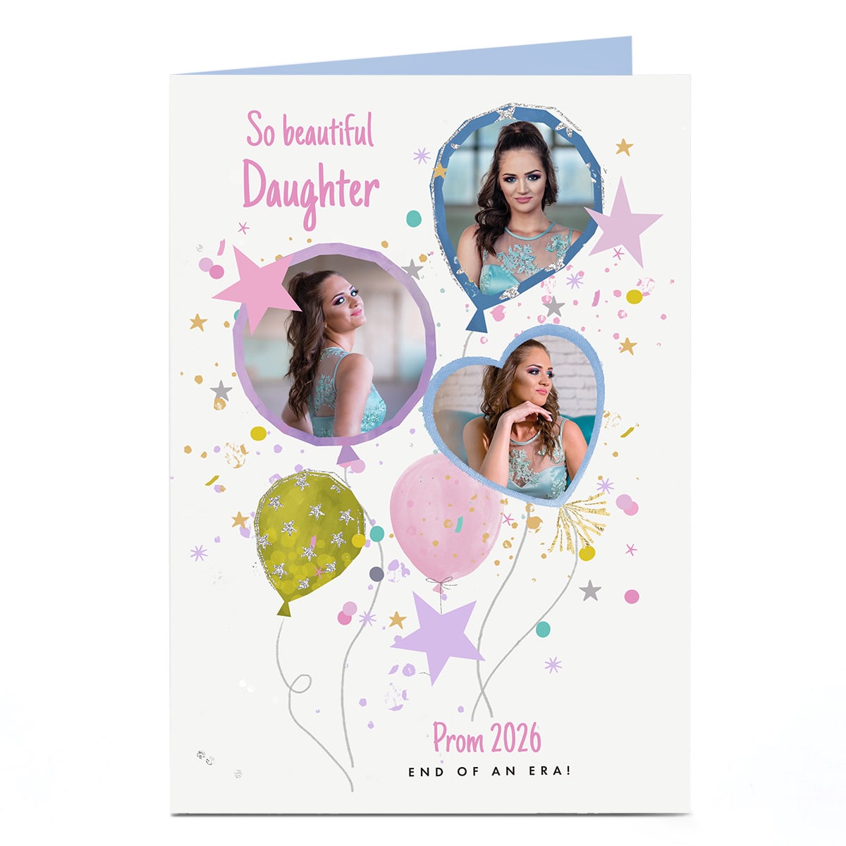 Photo Prom Card - So Beautiful Balloons, Daughter