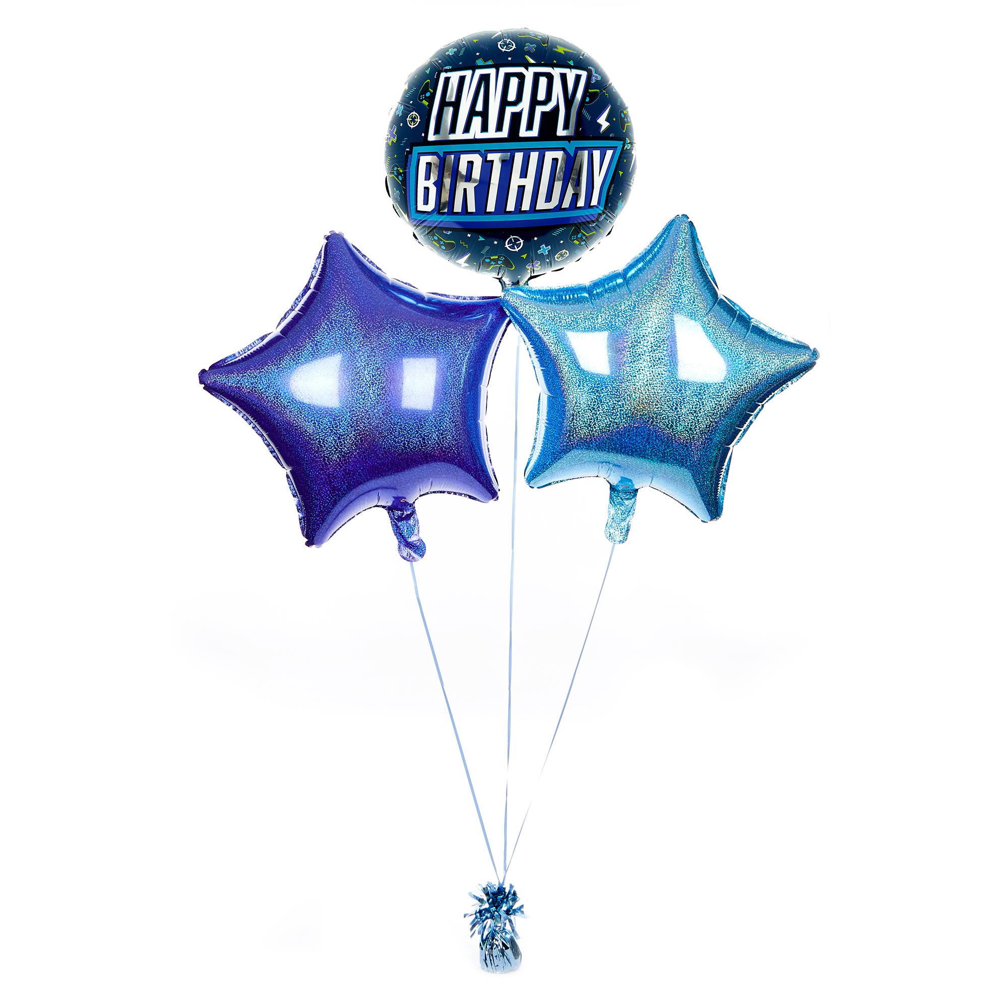 Gaming Happy Birthday Balloon Bouquet - DELIVERED INFLATED!