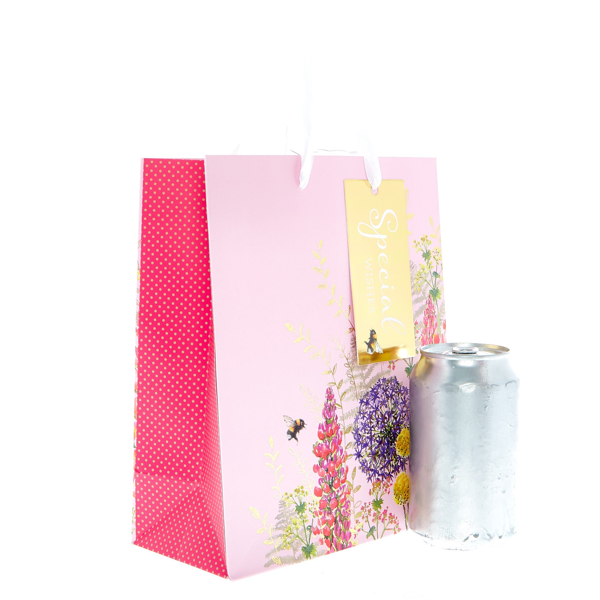 Medium Portrait Gift Bag - Floral Special Wishes