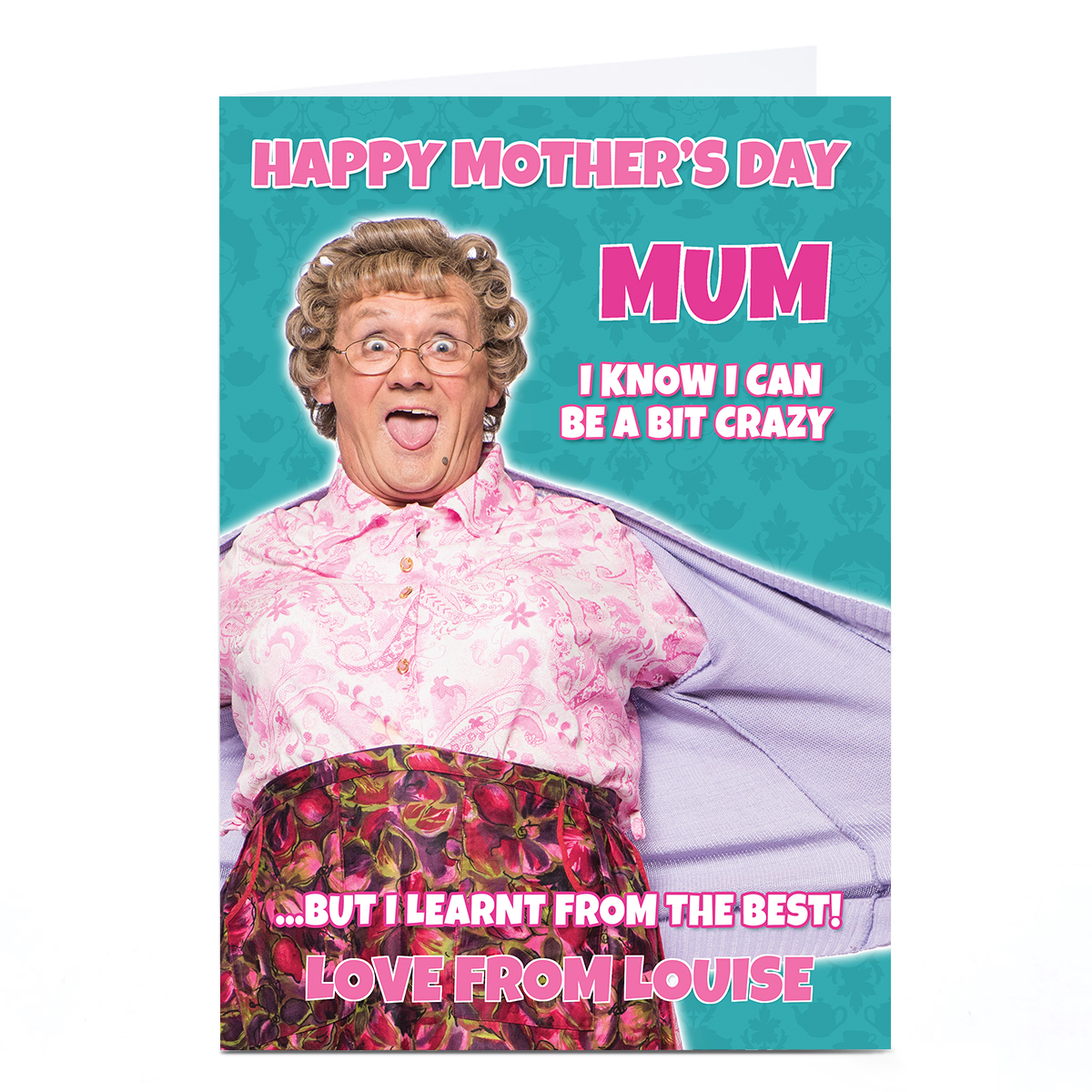 Personalised Mrs. Brown's Boys Mother's Day Card - A Bit Crazy