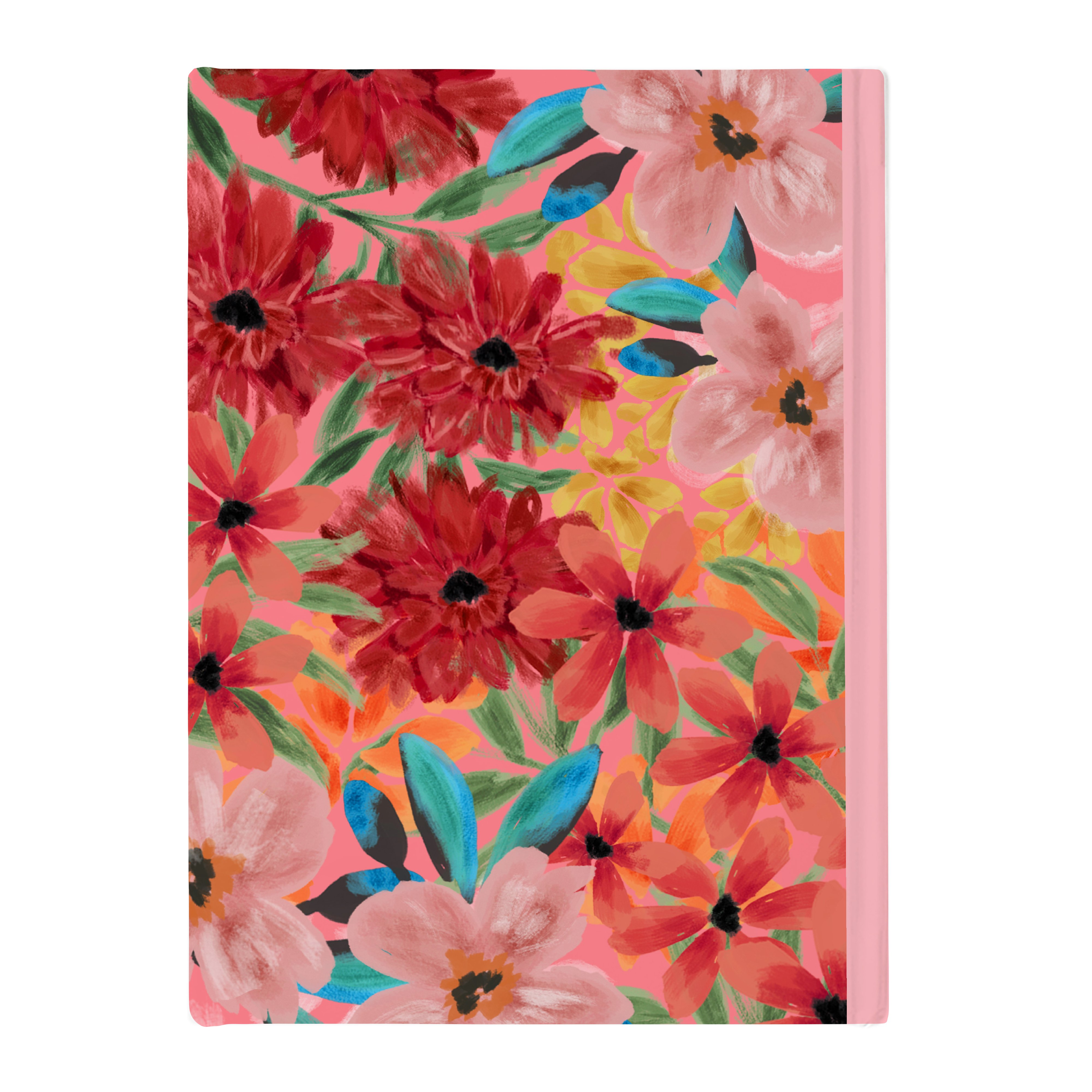 Personalised Diary - Pink and Red Floral