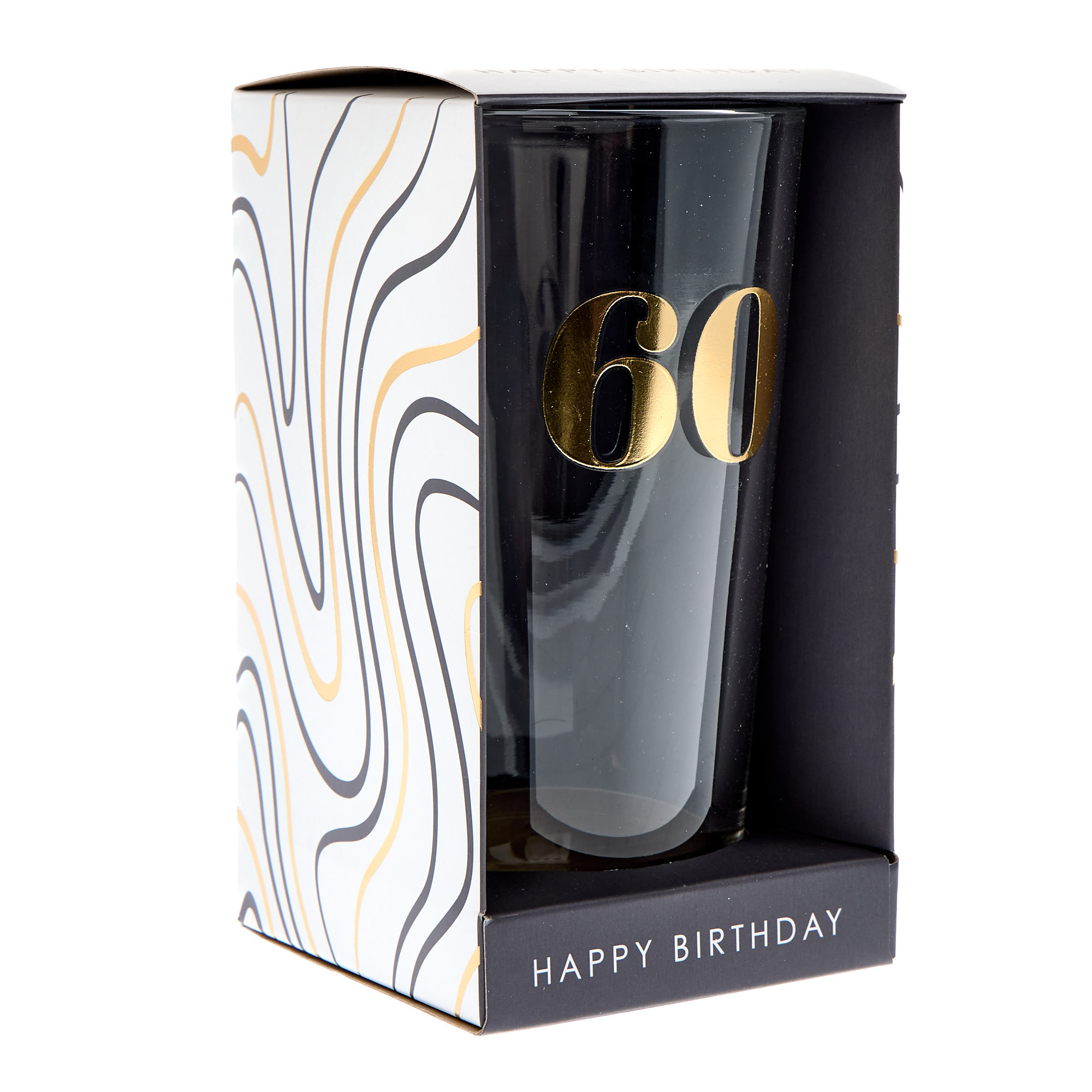 Blue & Gold 60th Birthday Pint Glass