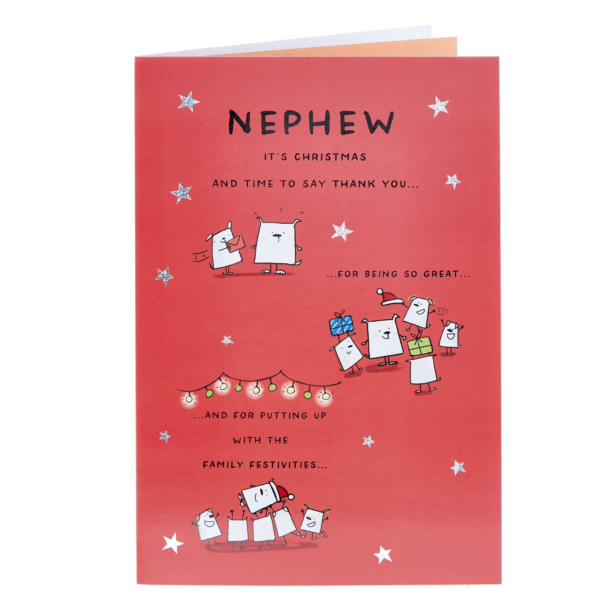 Nephew It's Time To Say Thank You Christmas Card