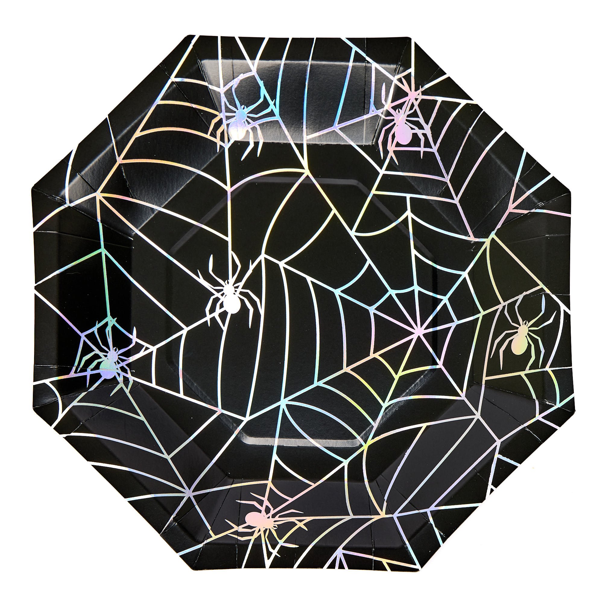 Spider Web Paper Plates - Pack of 10