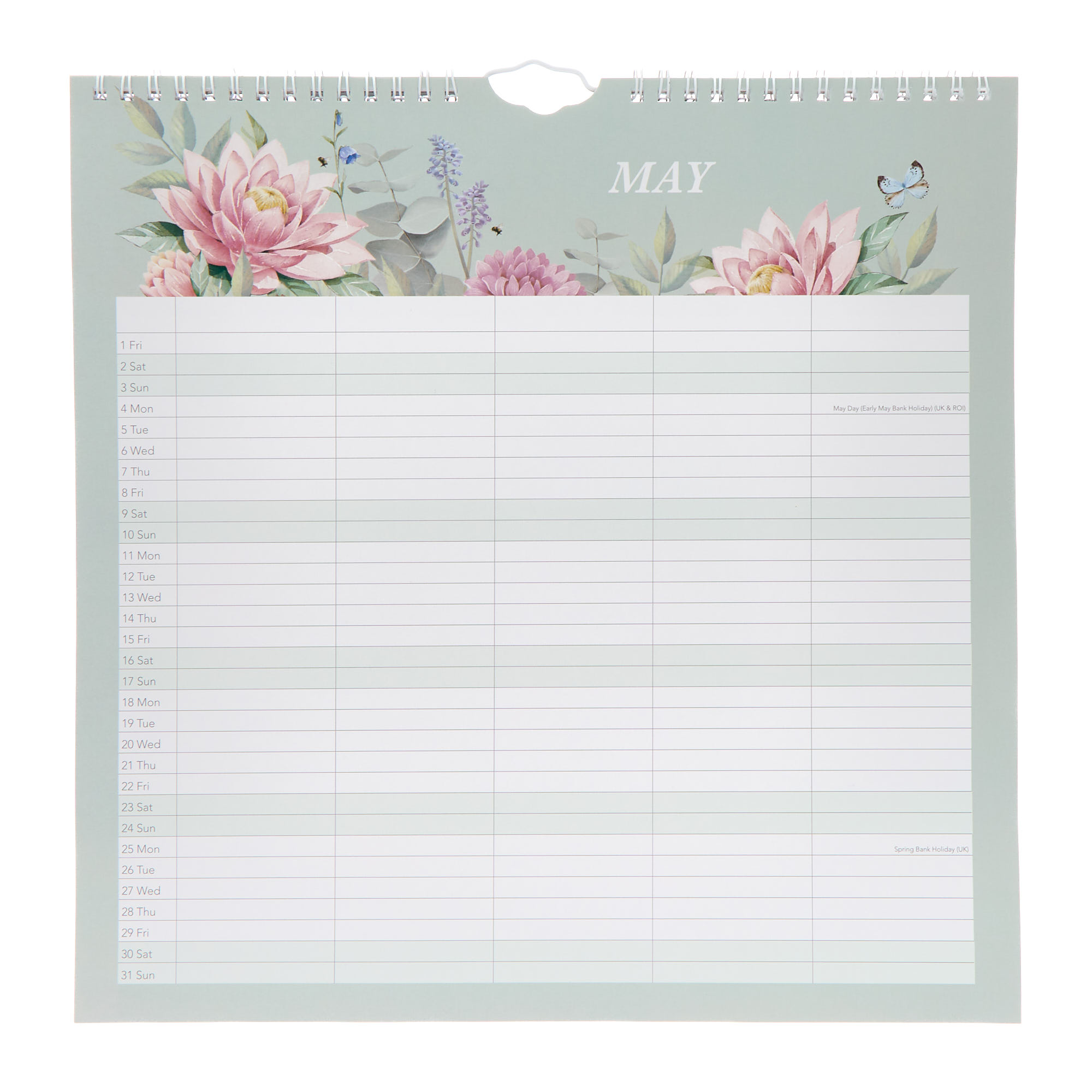 Floral 2026 Family Organiser