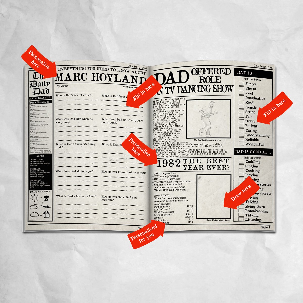 Personalised Newspaper - The Daily Dad