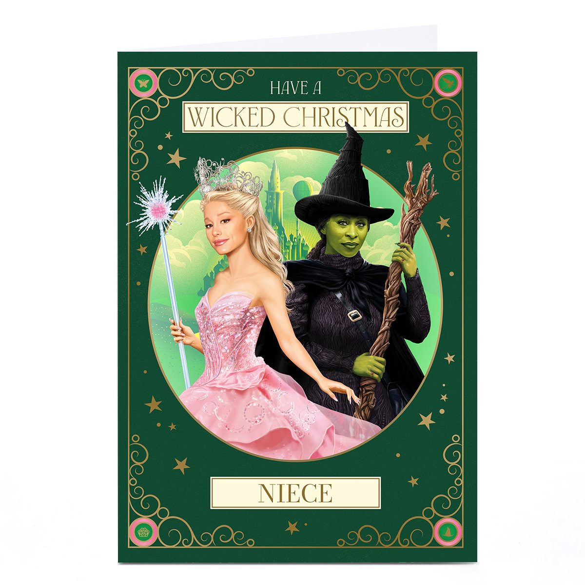 Personalised Wicked Christmas Card - Niece