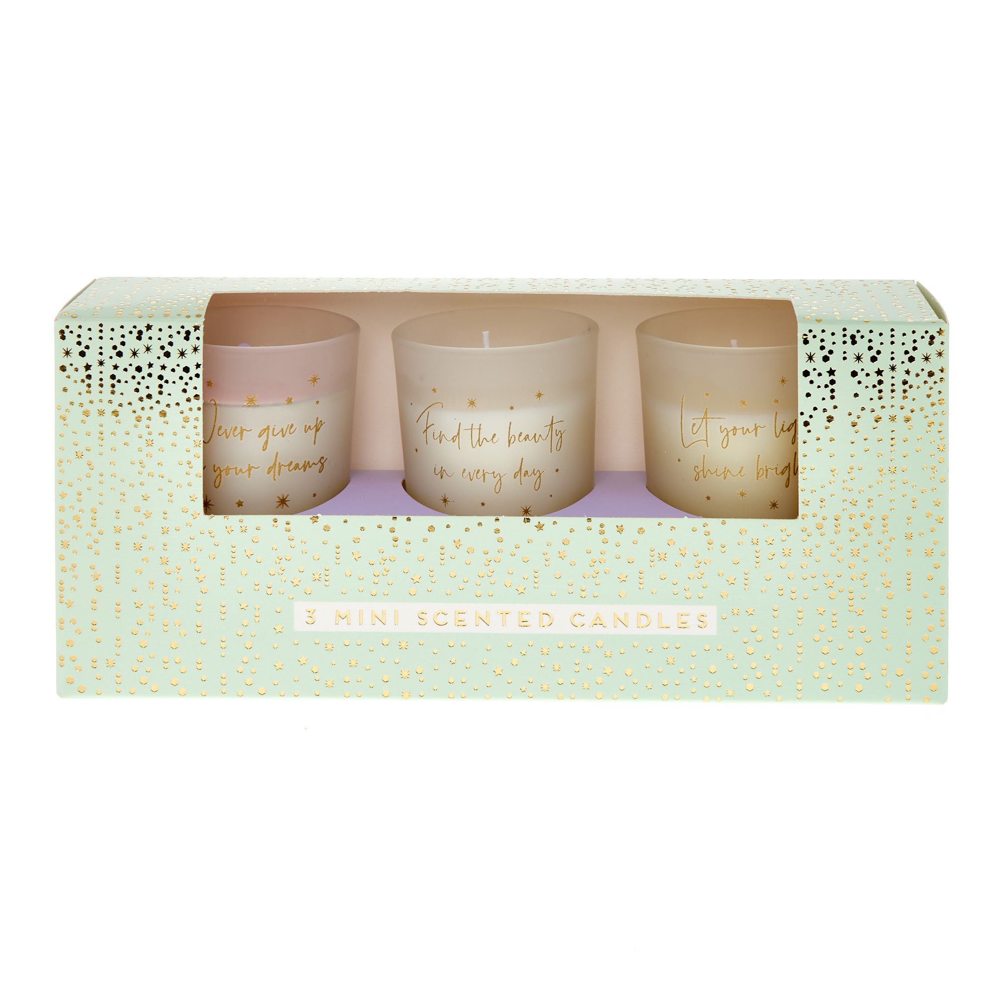 Inspirational Quotes Mini Candle Trio