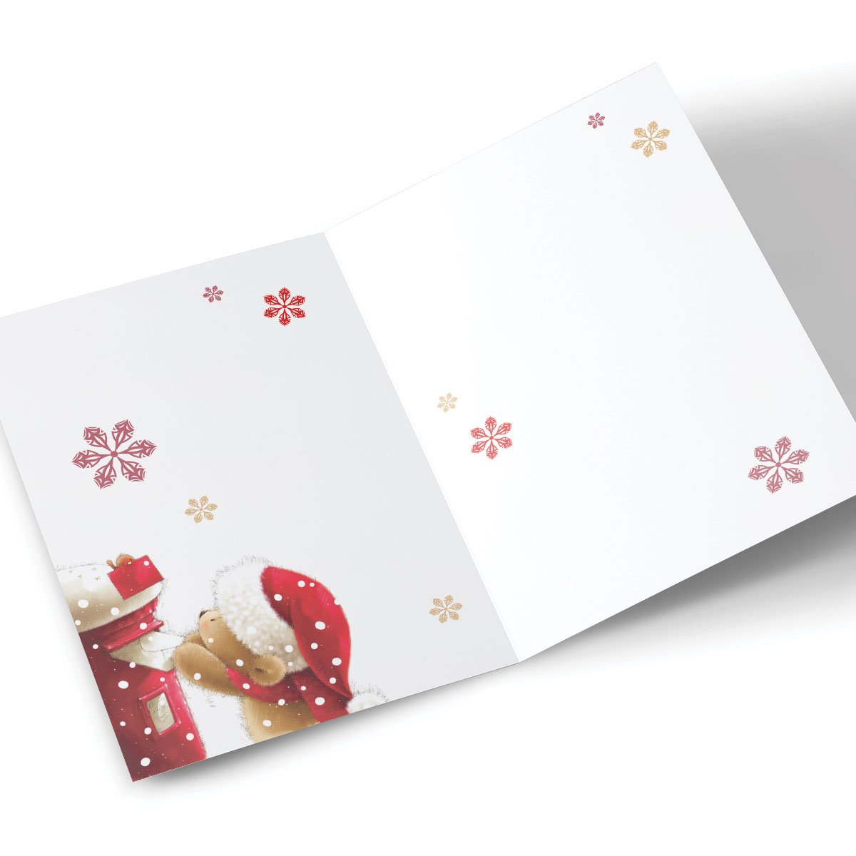Personalised Christmas Card - Post Box Bear