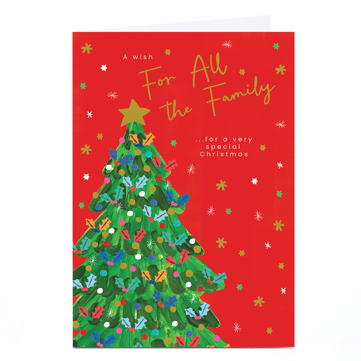 Christmas Card - A Wish From All The Family Tree