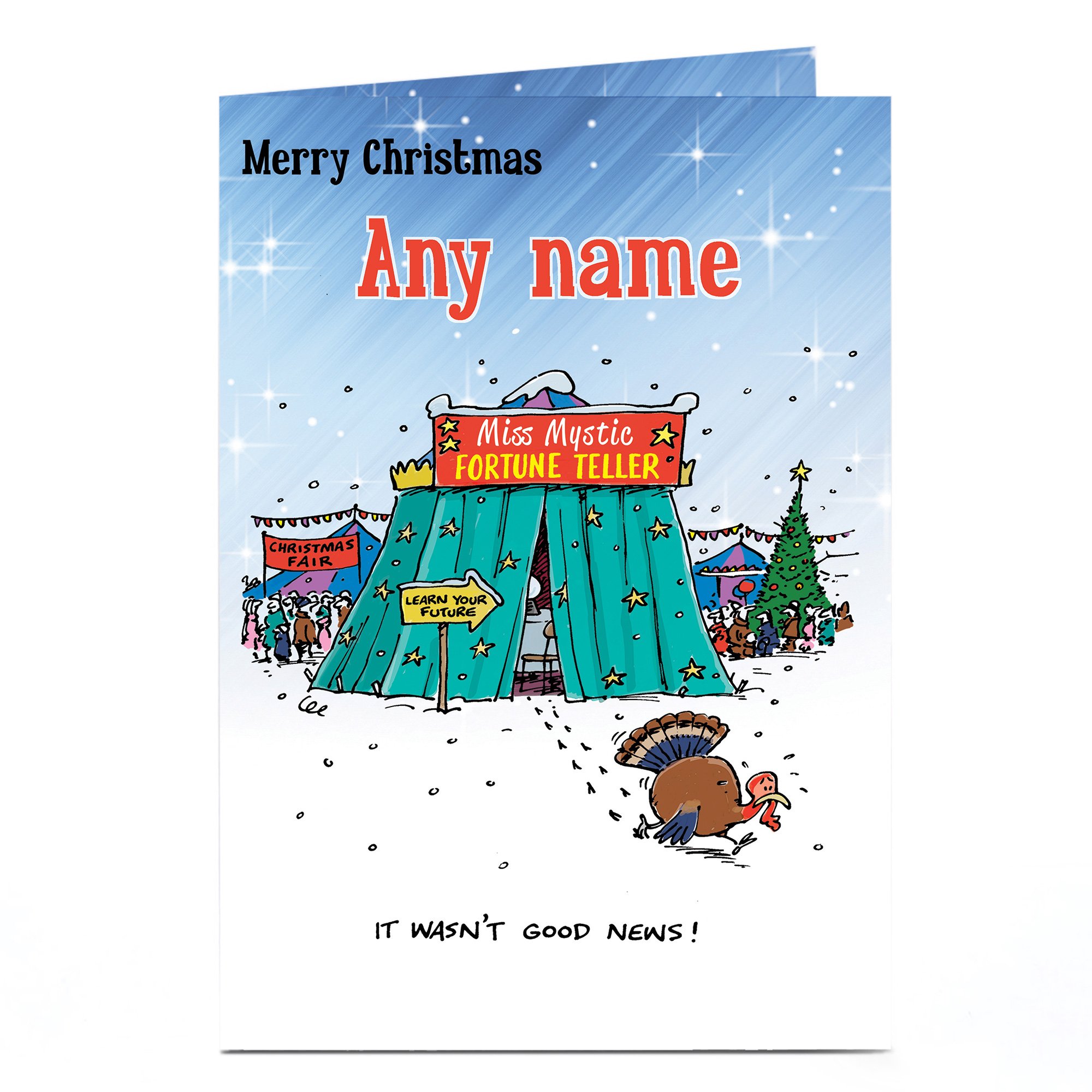 Personalised Christmas Card - Fortune Teller