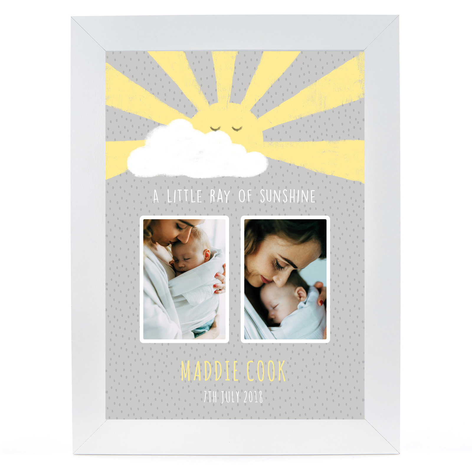 Personalised Photo Print - Little Ray Of Sunshine