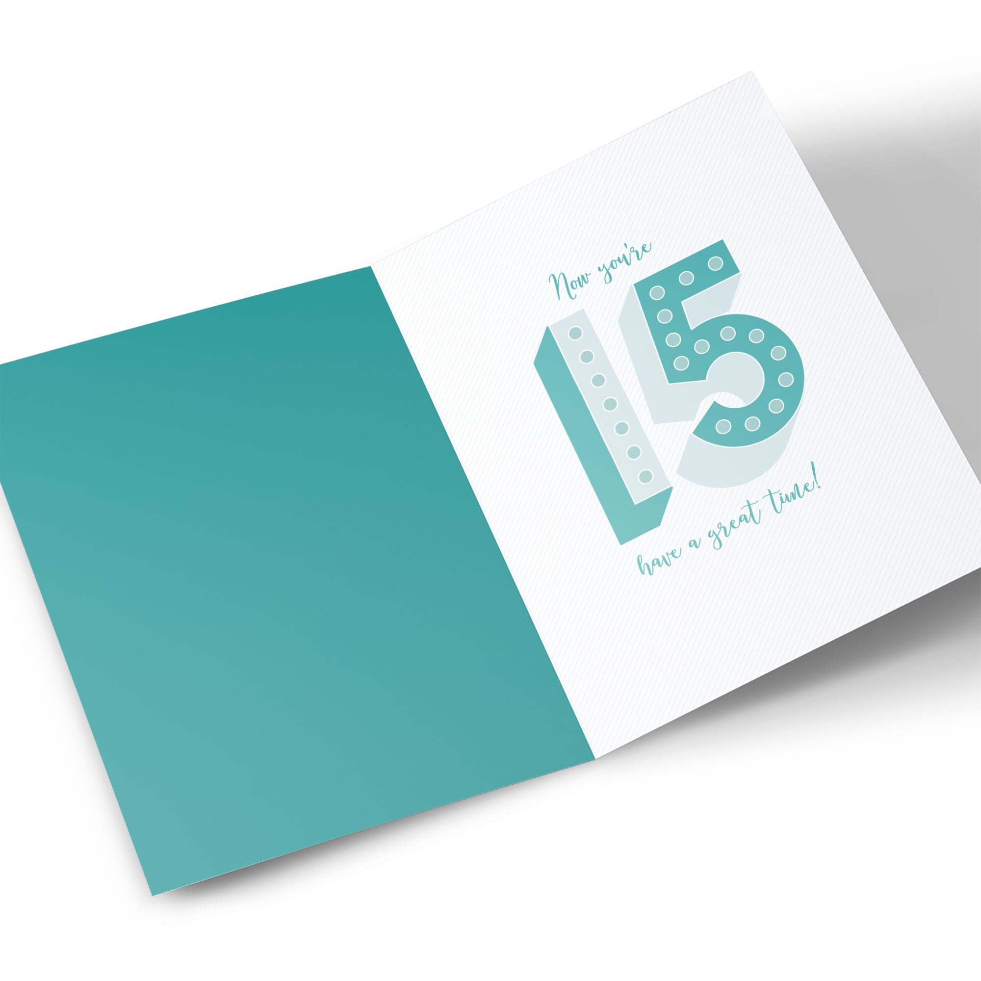 15th Birthday Card - Party Time Circles and Dots