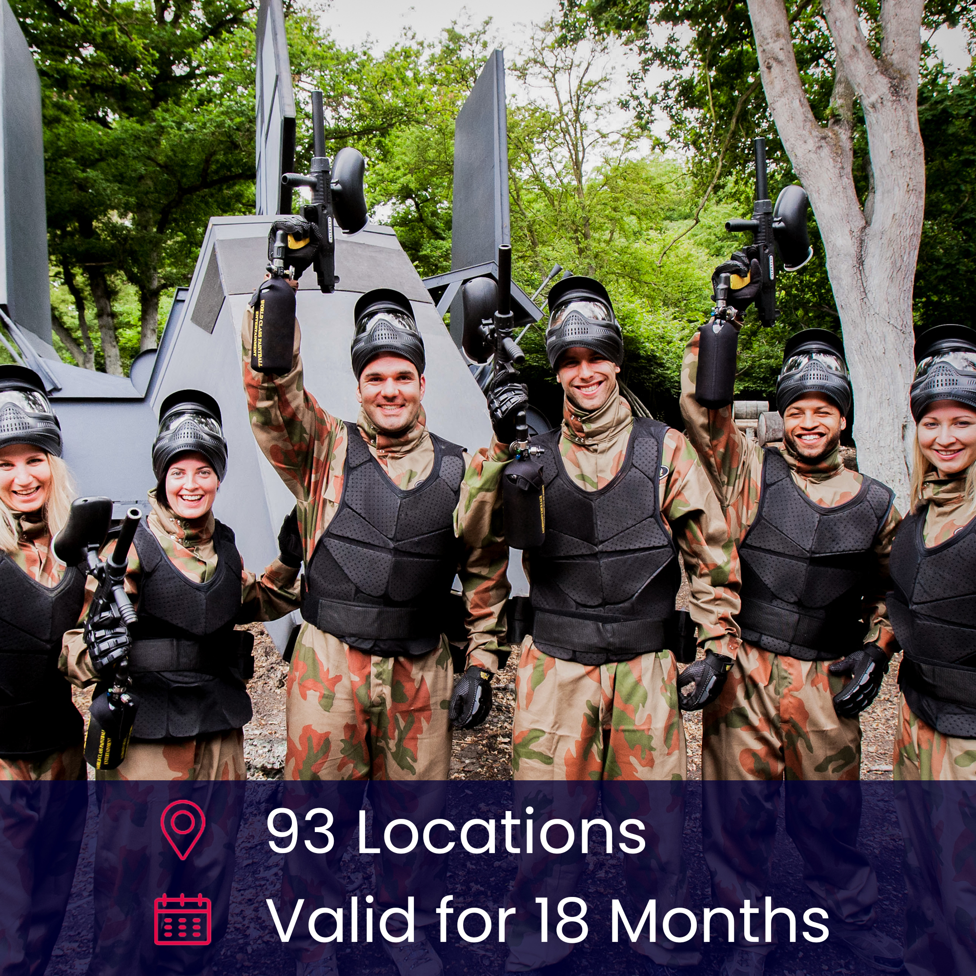 Paintball Combat for 8 Gift Experience Day