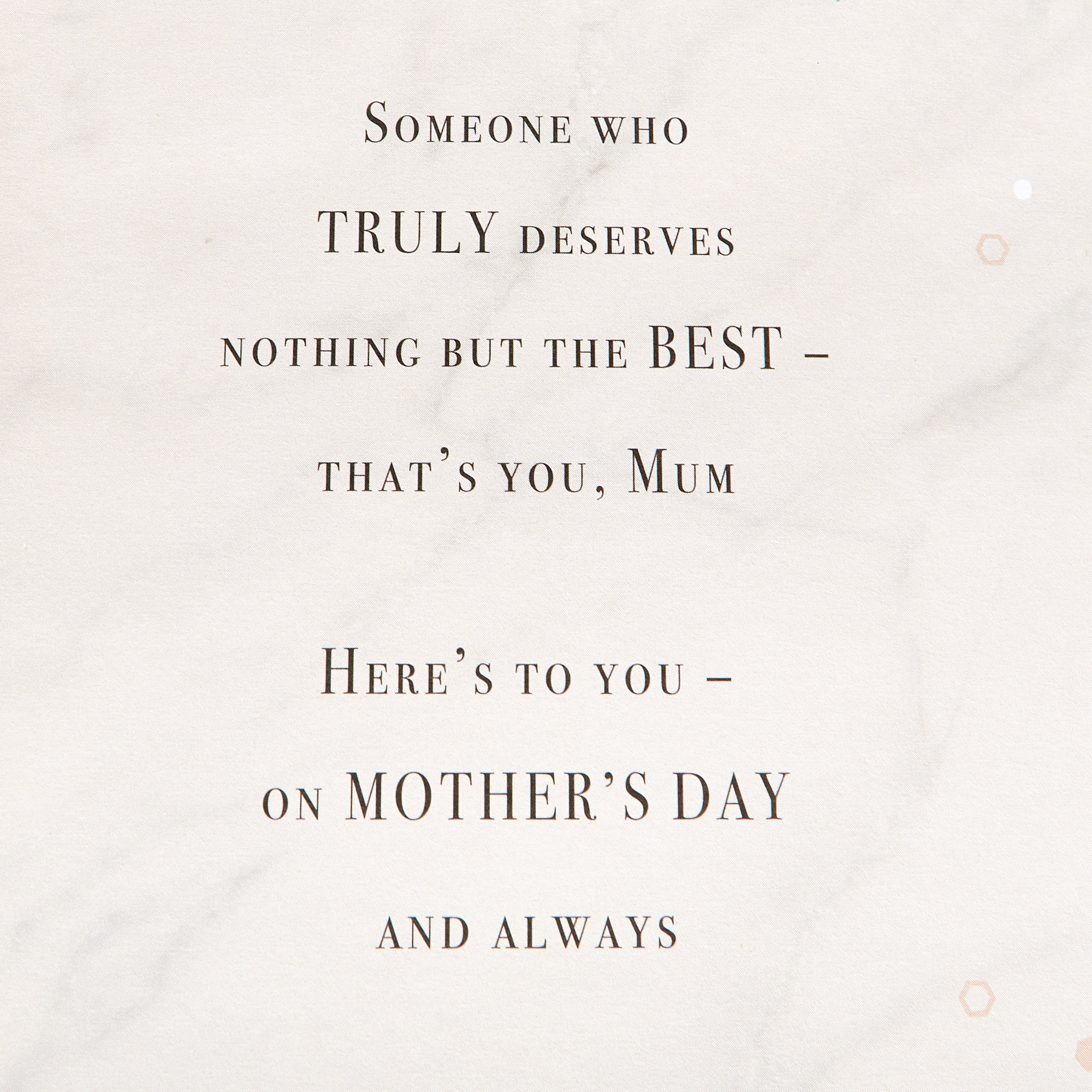 Mother's Day Card - Wonderful Mum Art Deco