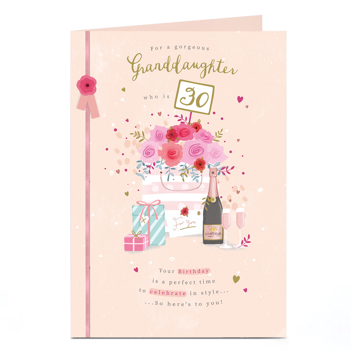 30th Birthday Card - Celebrate in Style, Granddaughter